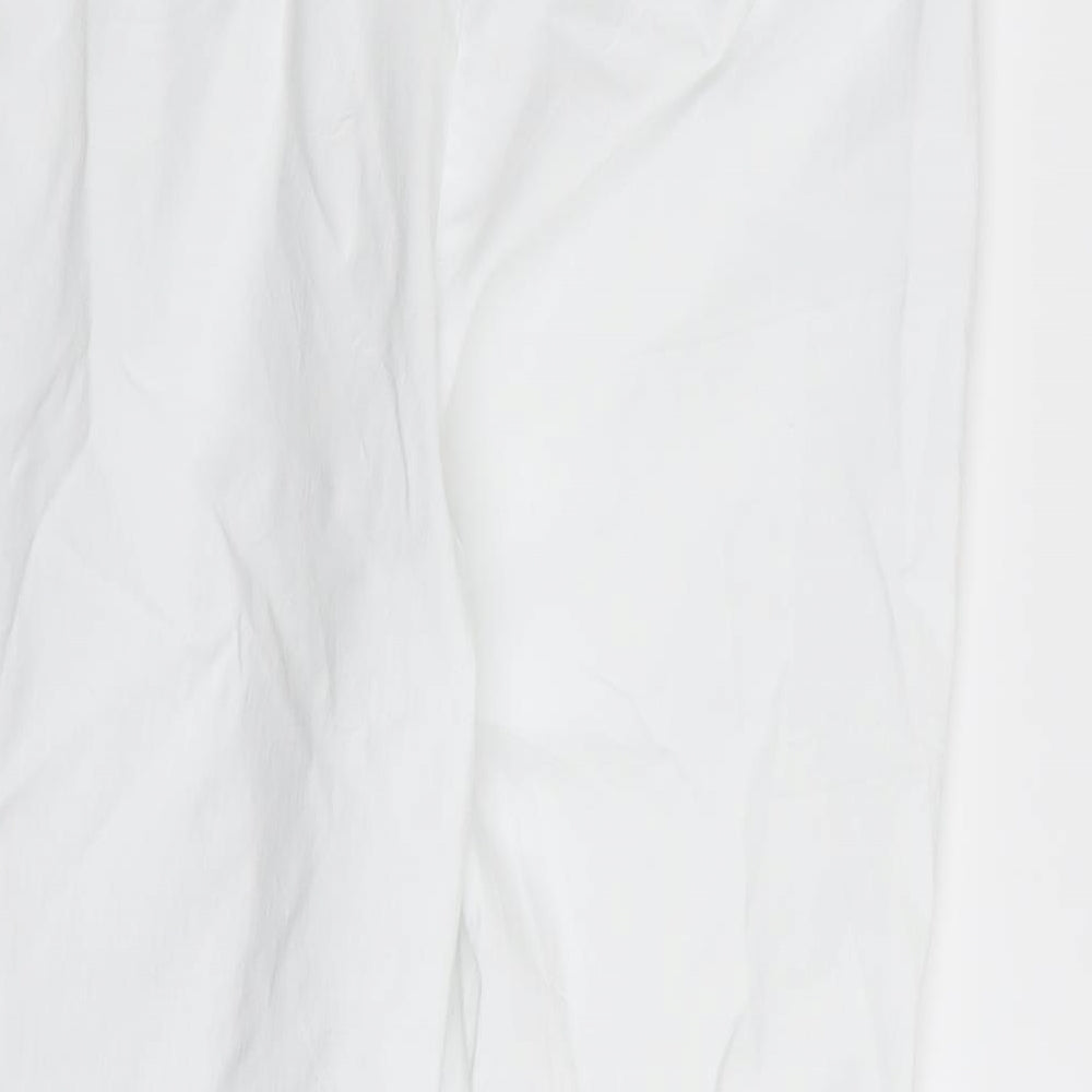 Papaya Womens White   Capri Trousers Size 14 L22 in