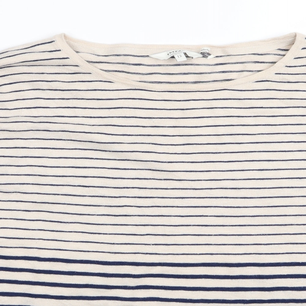 Fat Face Womens Multicoloured Striped  Basic T-Shirt Size 12