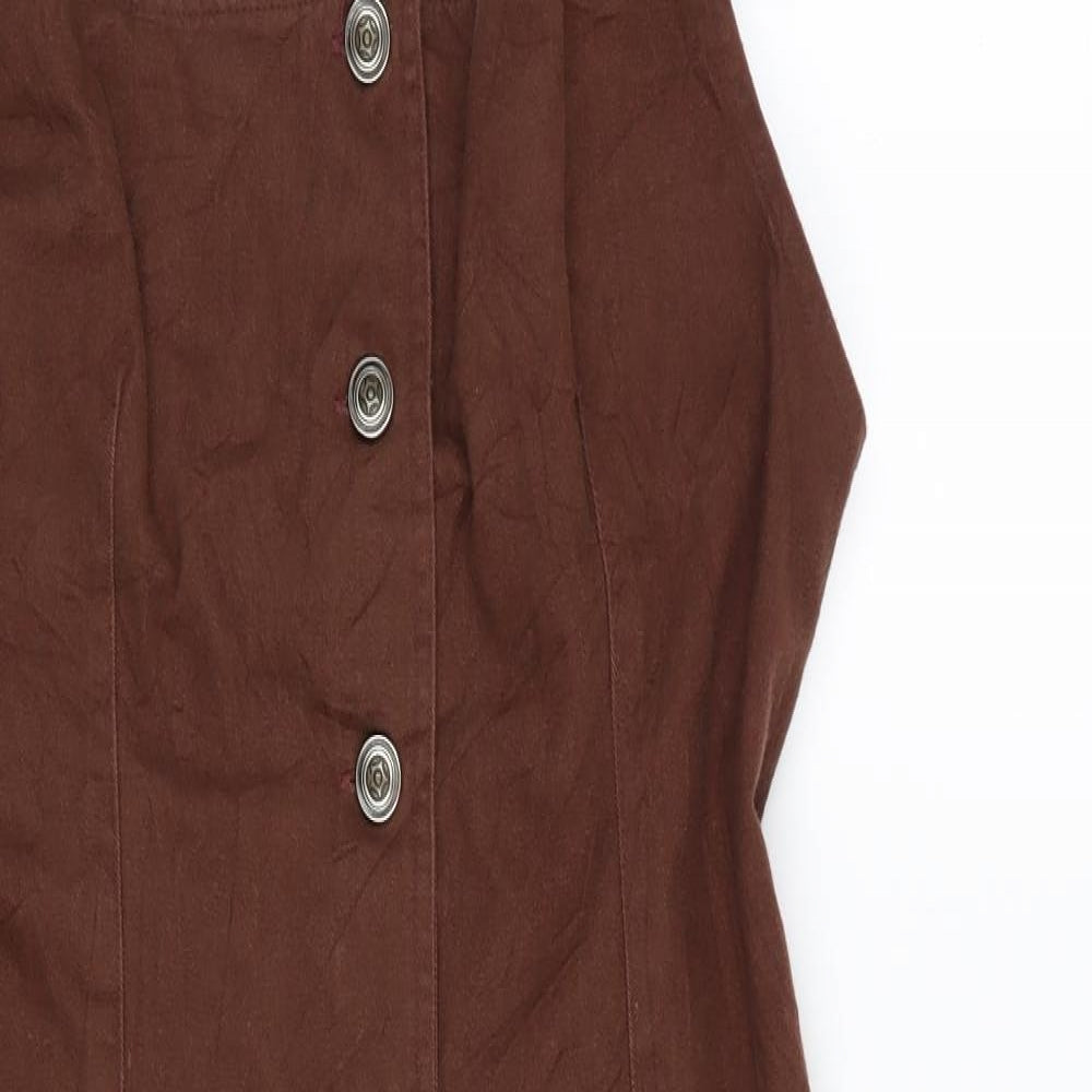 Republique Classics Womens Brown   Pinafore/Dungaree Dress  Size 10