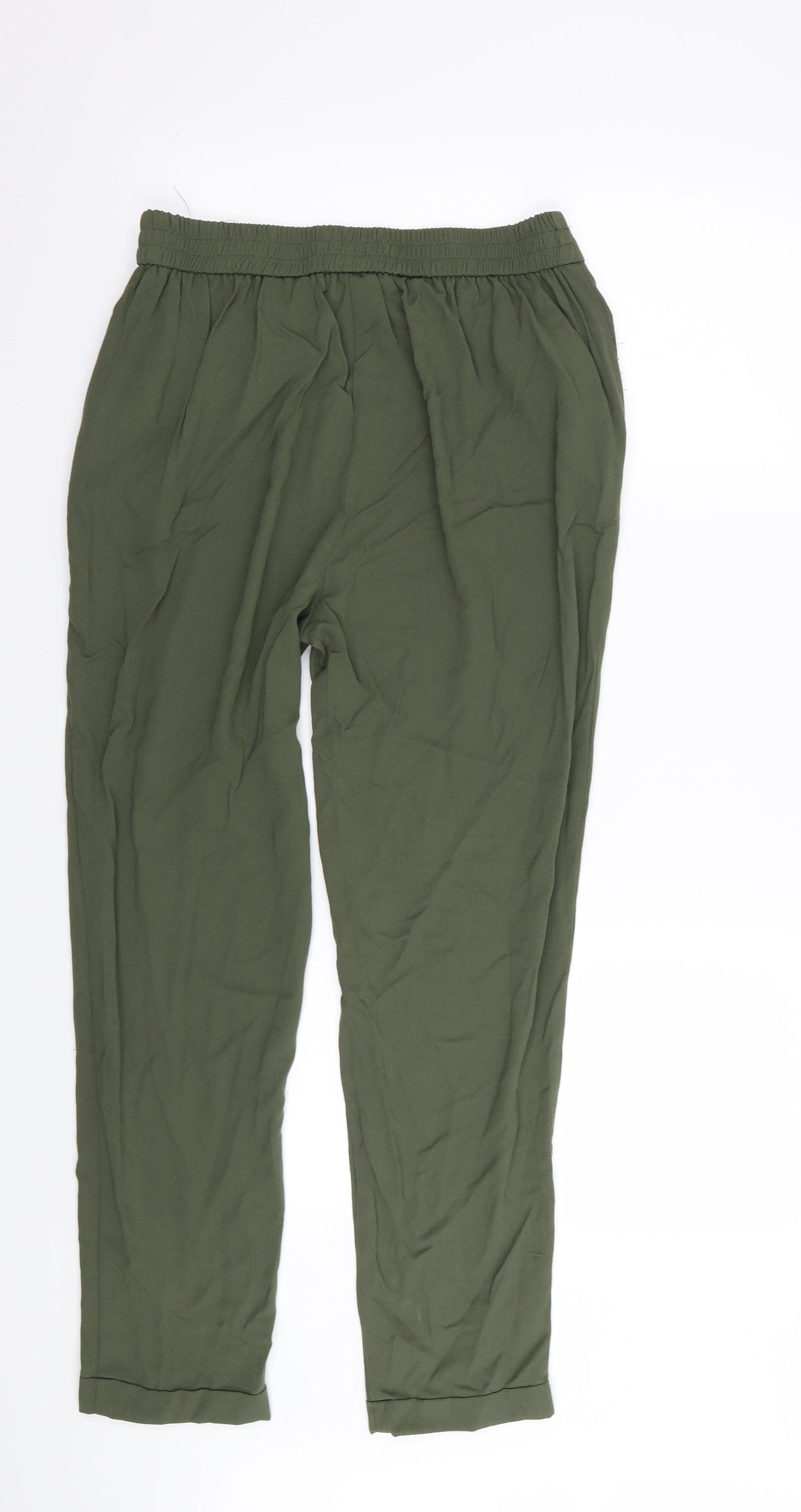 Primark Womens Green   Trousers  Size 10 L27 in - Stretch waistband