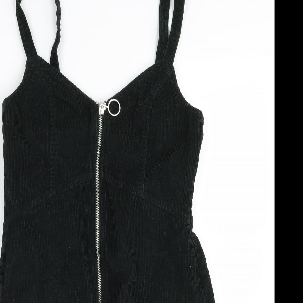 Topshop Womens Green   Pinafore/Dungaree Dress  Size 10