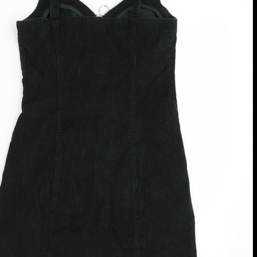 Topshop Womens Green   Pinafore/Dungaree Dress  Size 10