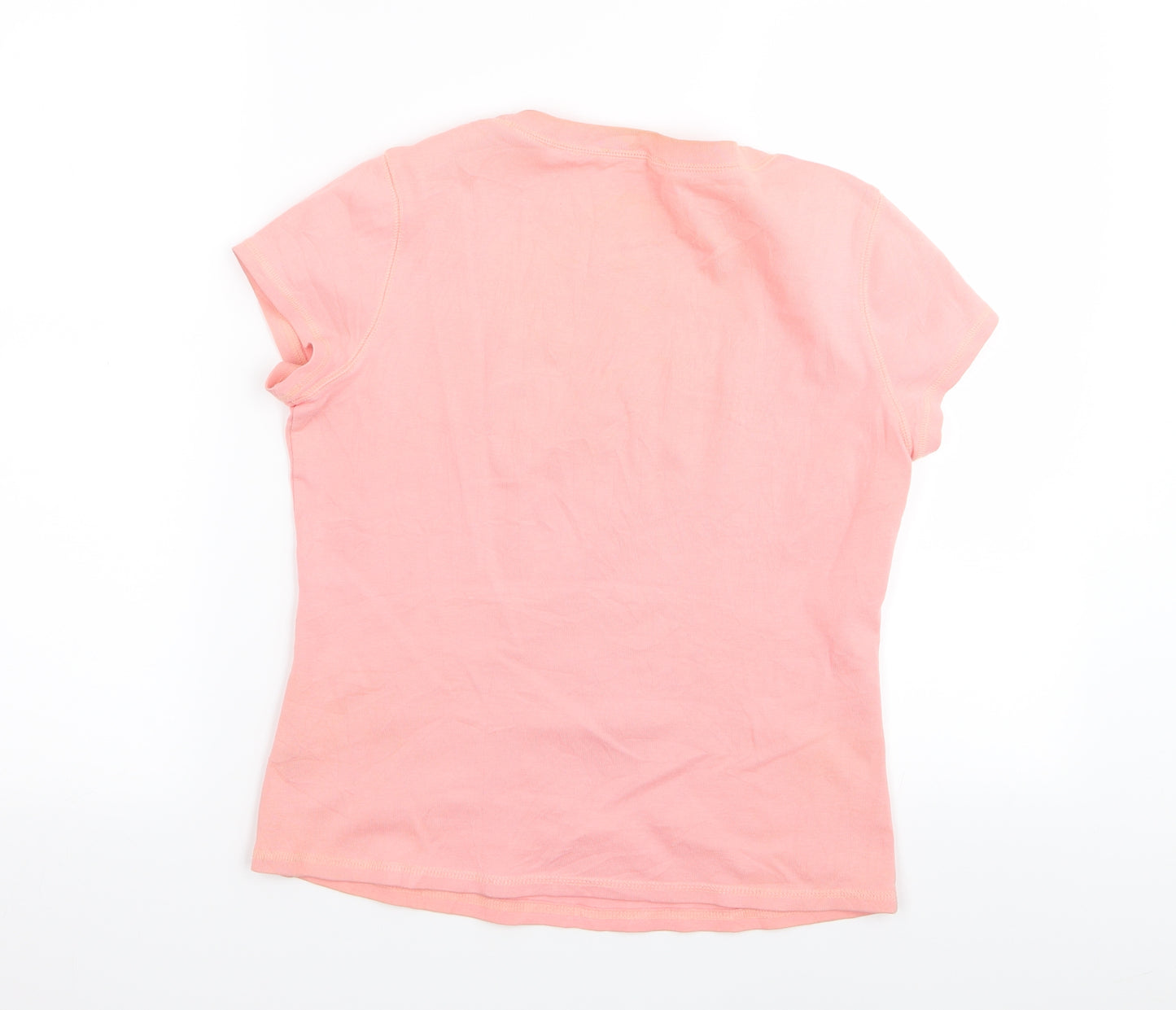M&S Womens Pink   Basic T-Shirt Size 14