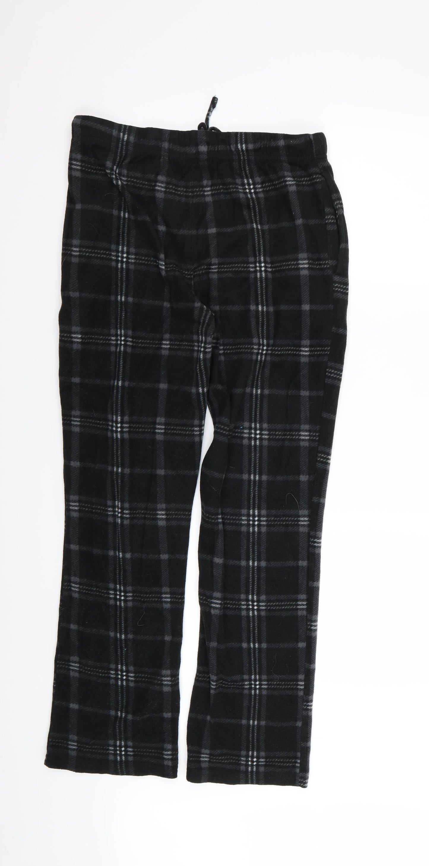 Primark Mens Black Check   Pyjama Pants Size M