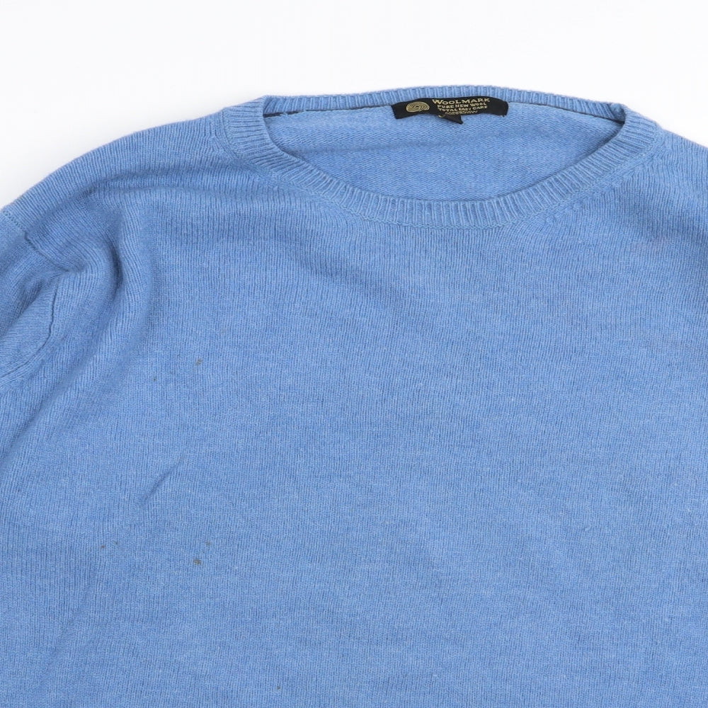 Woolmark Mens Blue   Pullover Jumper Size XL