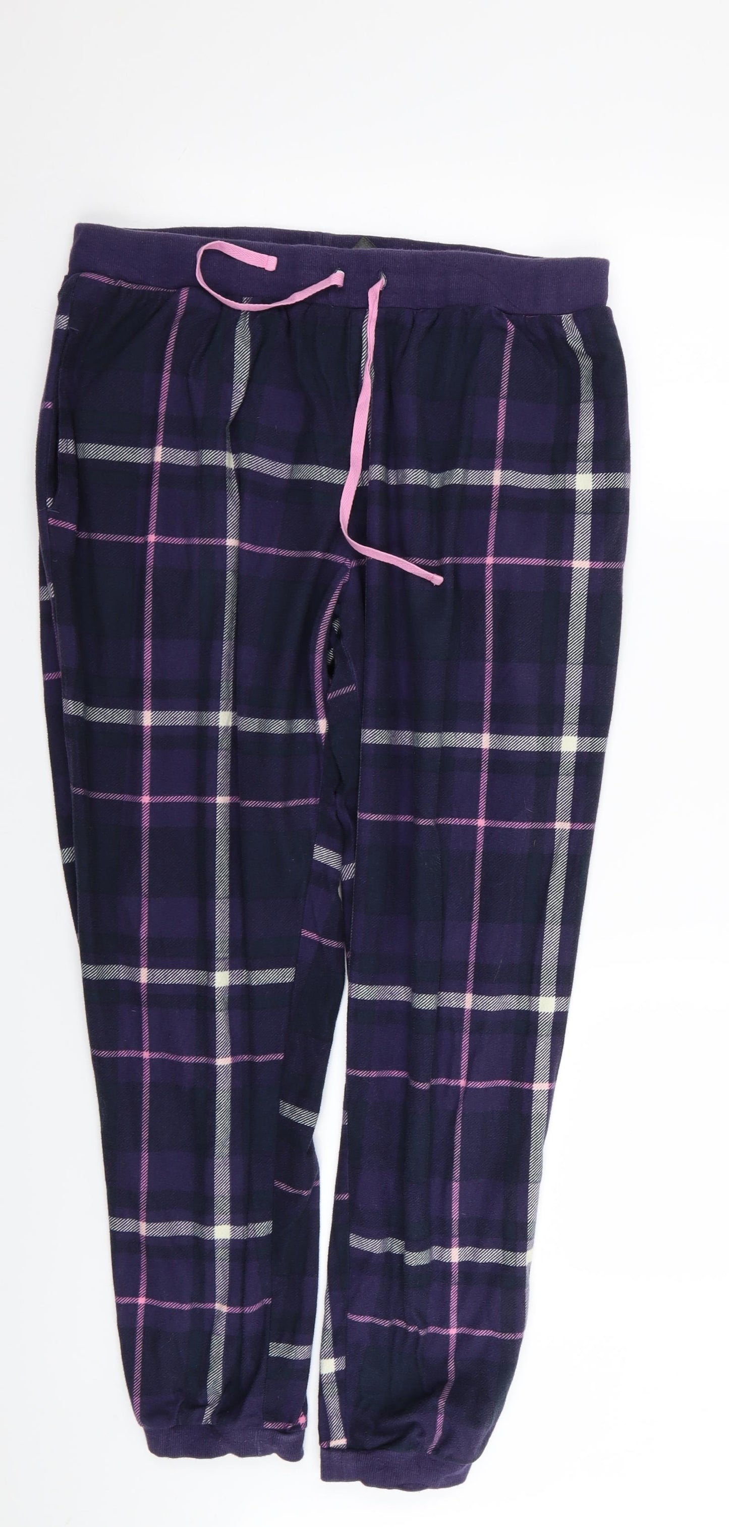 NEXT Womens Multicoloured Check  Babydoll Pyjama Pants Size L