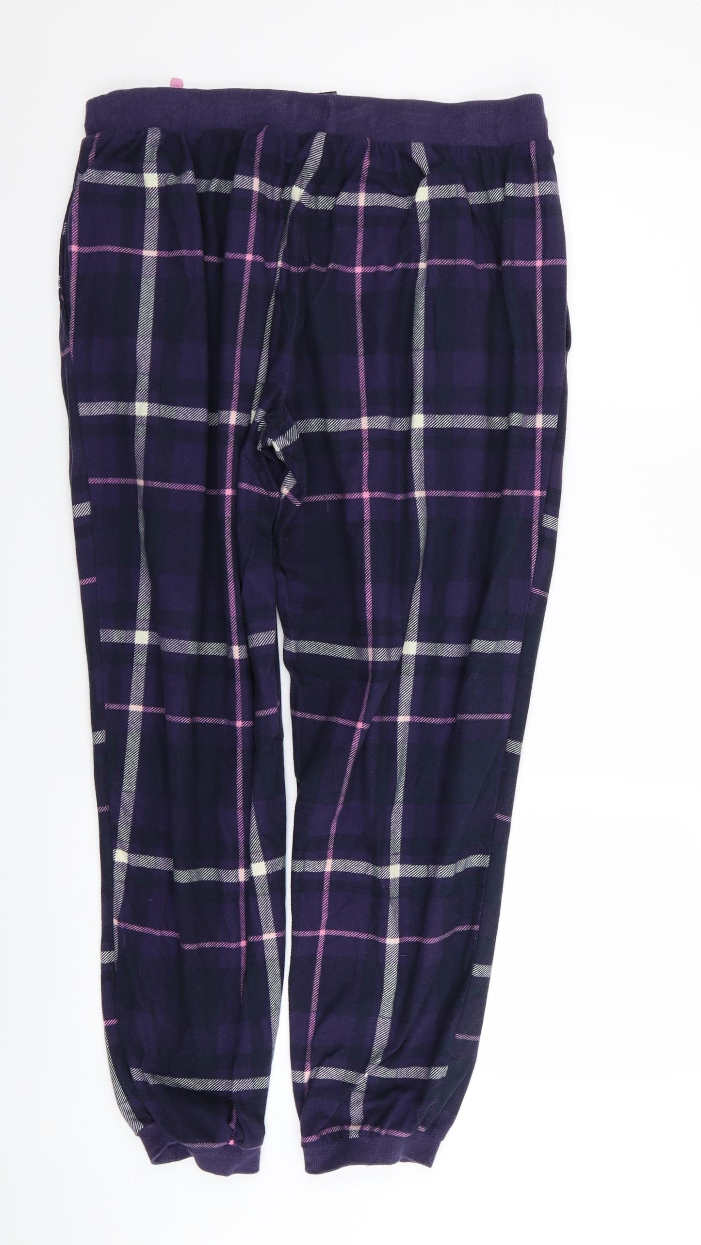 NEXT Womens Multicoloured Check  Babydoll Pyjama Pants Size L