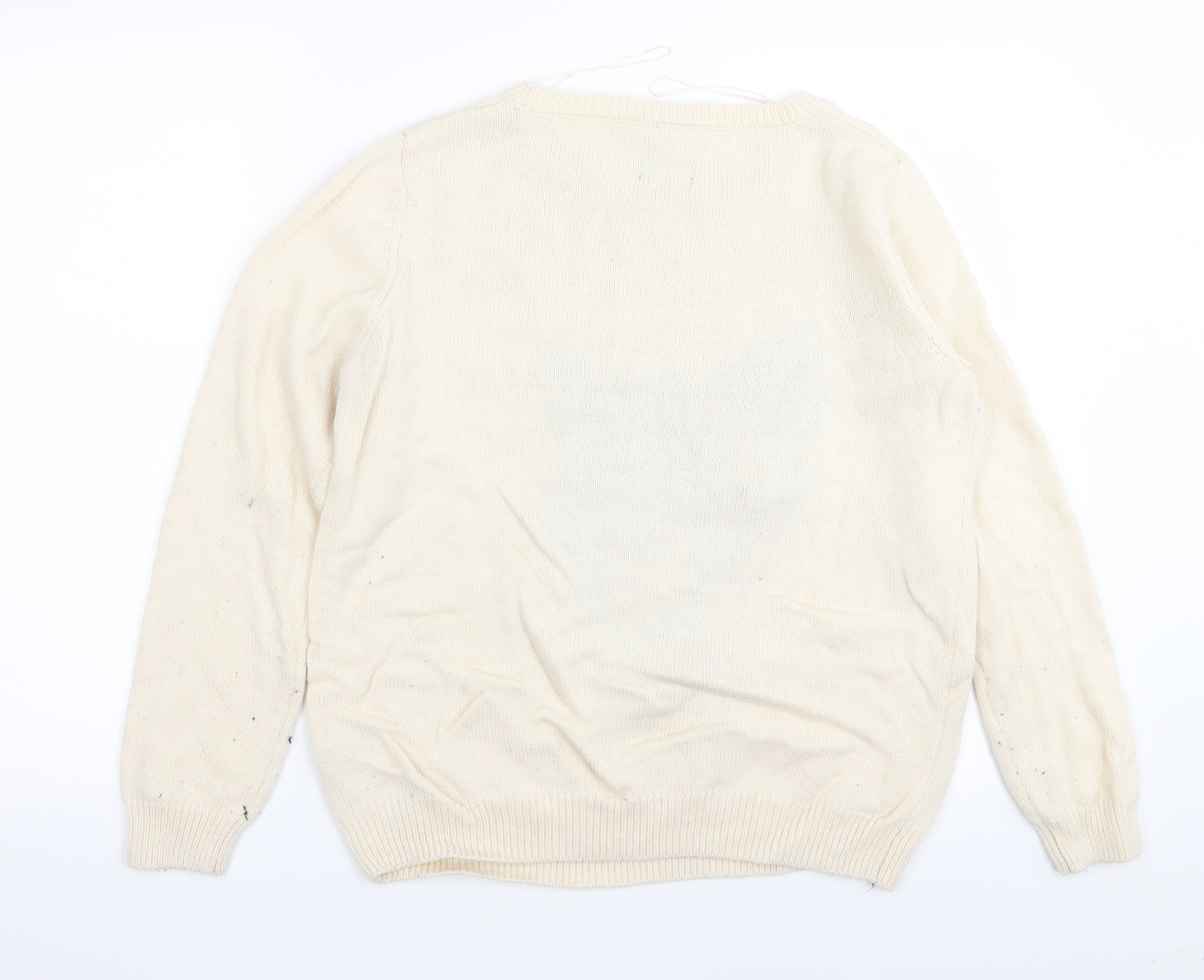 F&F Womens Beige   Pullover Jumper Size 16  - christmas disney