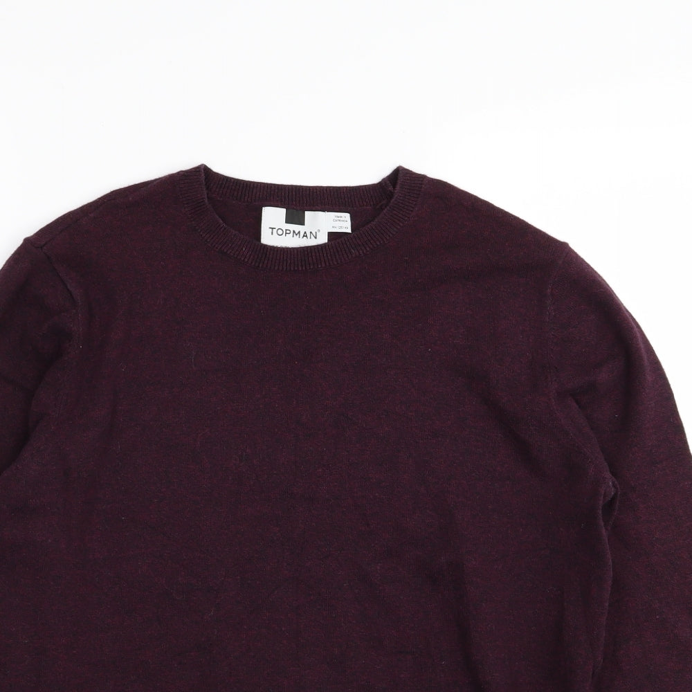 Topman Mens Purple   Pullover Jumper Size M