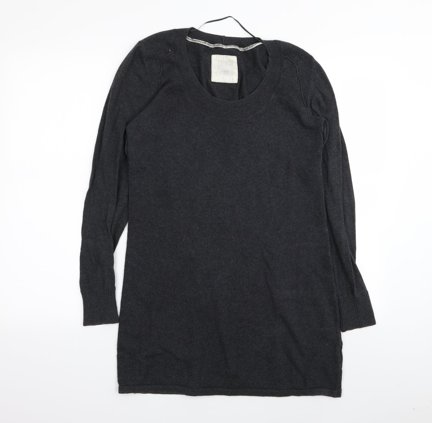 Fat Face Womens Grey   T-Shirt Dress  Size 12