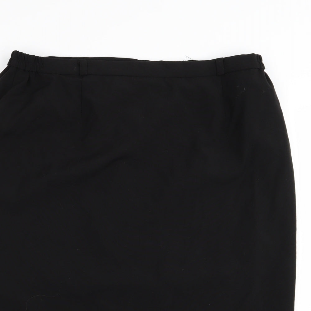 Preworn Womens Black   A-Line Skirt Size 18