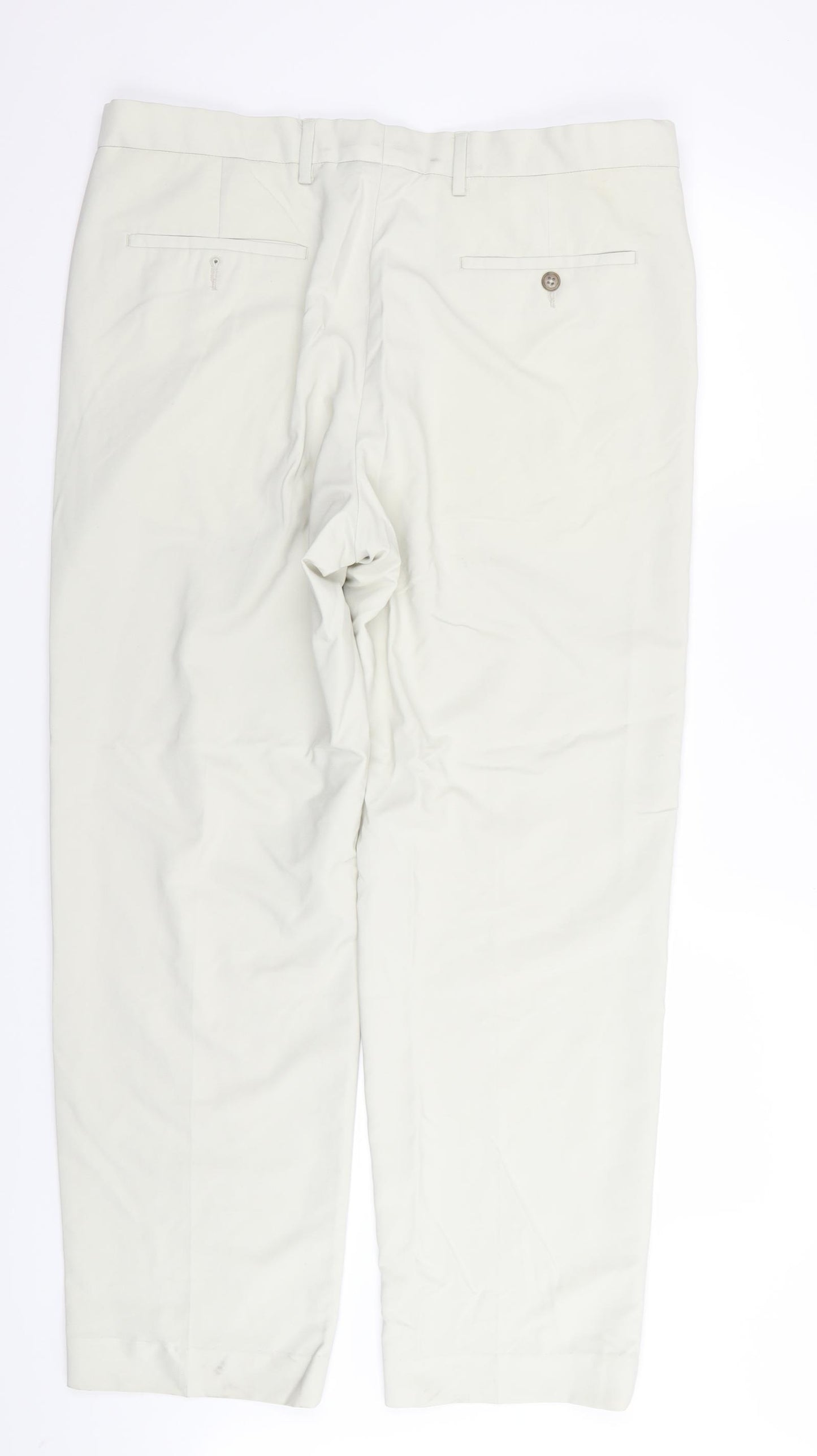 M&S Mens Ivory   Trousers  Size 36 in L31 in
