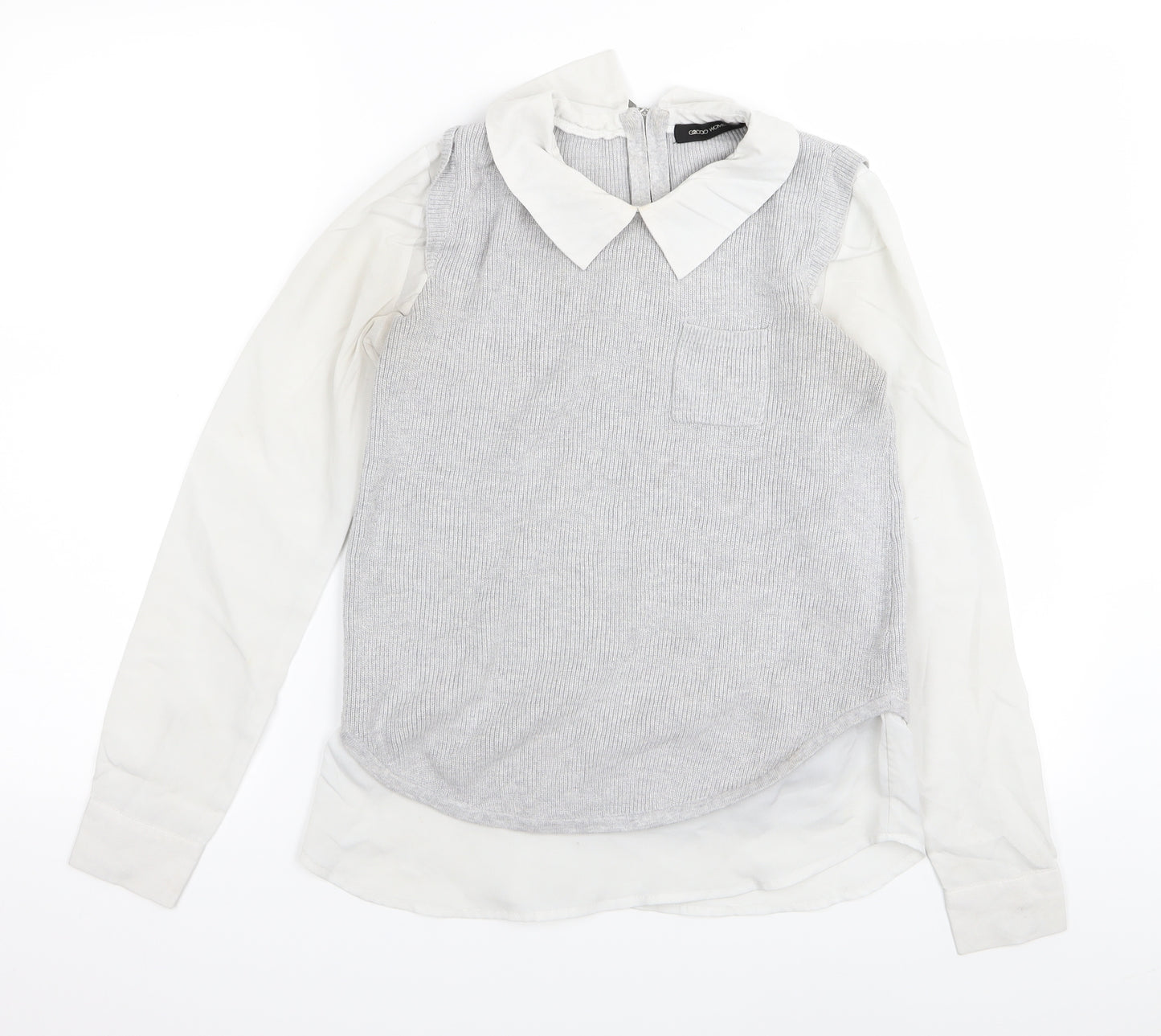 g2000 women Womens Grey   Pullover Jumper Size 4  - top/jumper