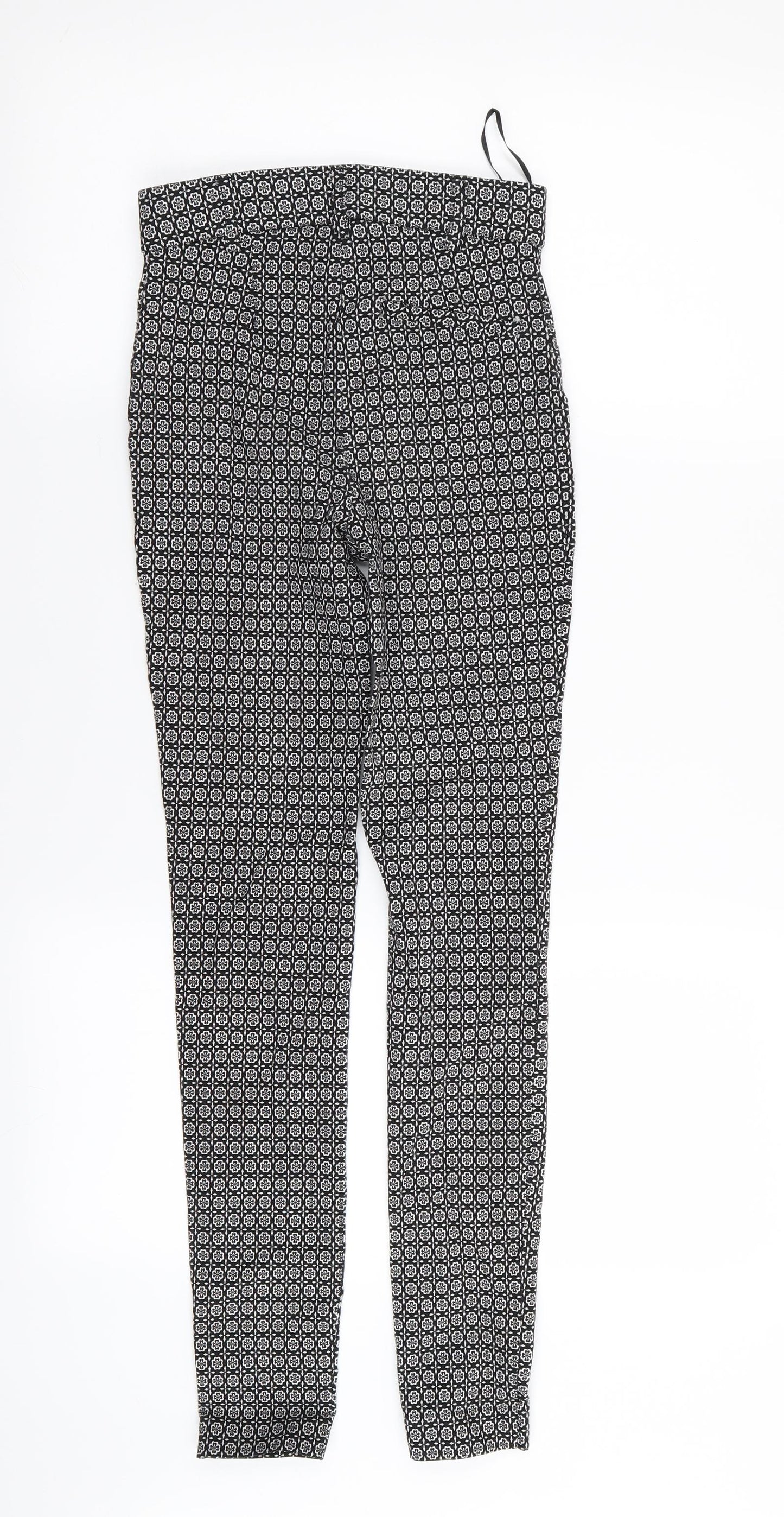 Primark Womens Multicoloured Geometric  Trousers  Size 6 L27 in