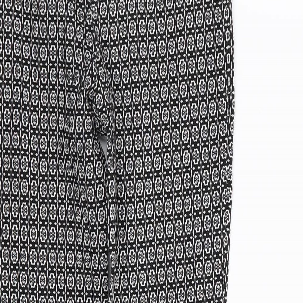 Primark Womens Multicoloured Geometric  Trousers  Size 6 L27 in