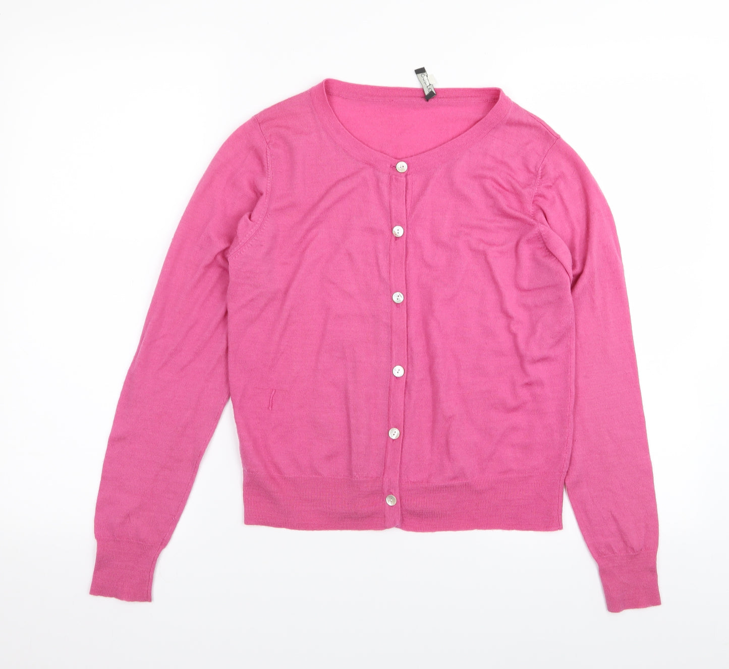 ochre Womens Pink   Cardigan Jumper Size M