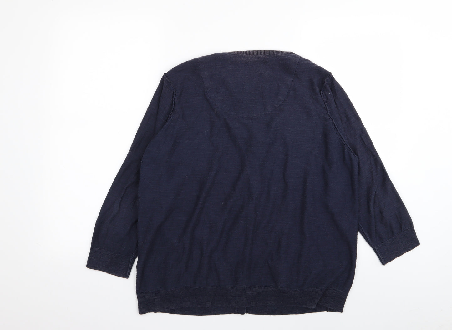 Per Una Womens Blue   Cardigan Jumper Size 16