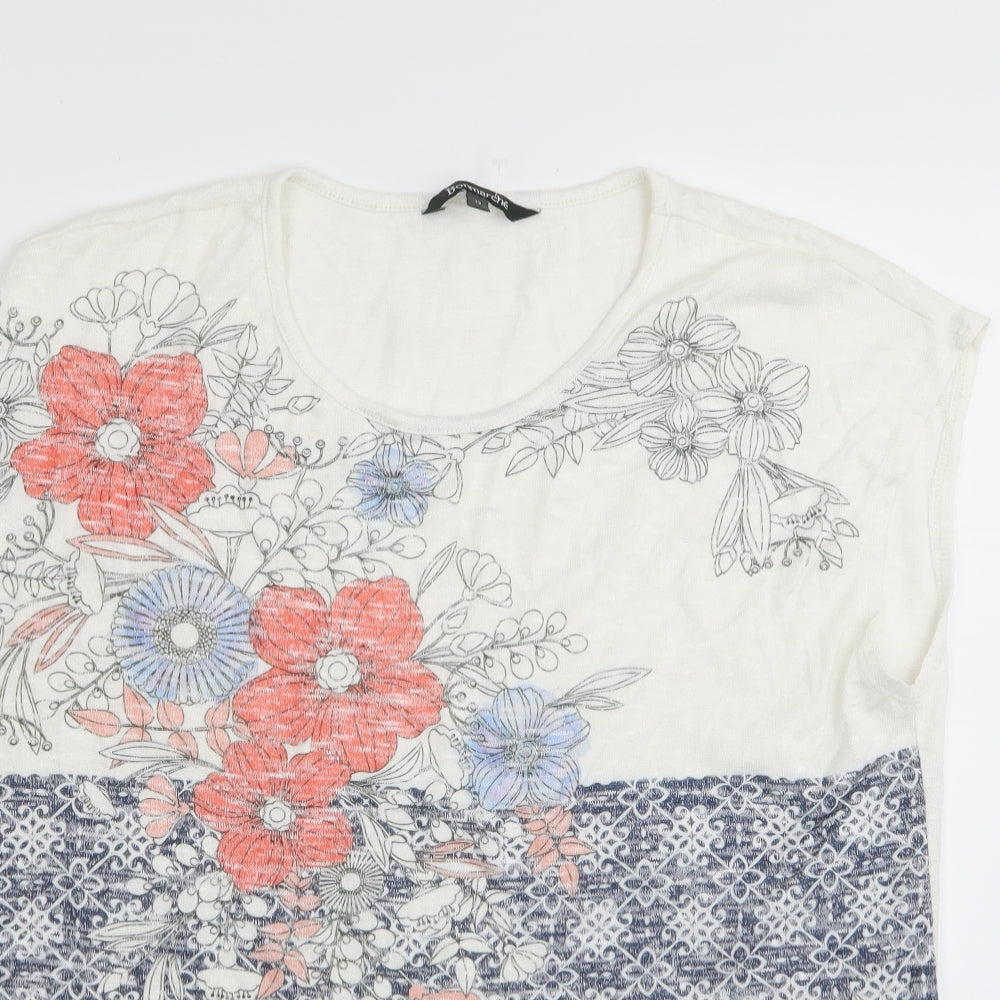 bonmarche Womens Multicoloured Floral  Basic Tank Size 12