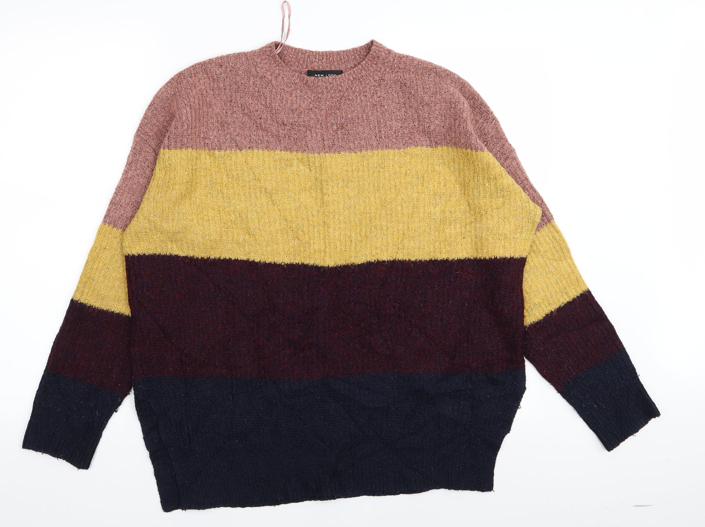 New Look Womens Multicoloured Striped  Pullover Jumper Size S