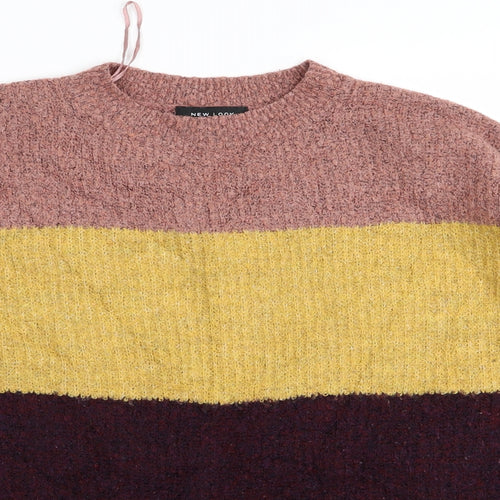 New Look Womens Multicoloured Striped  Pullover Jumper Size S
