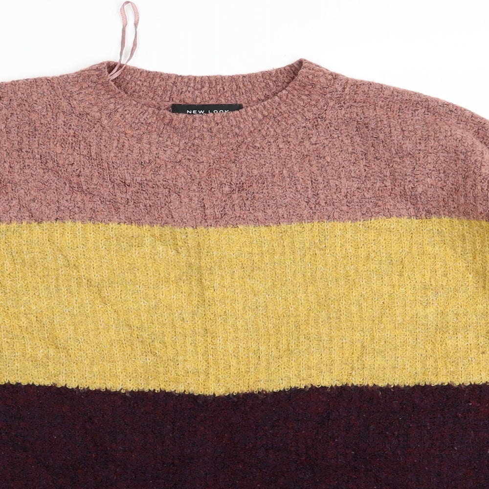 New Look Womens Multicoloured Striped  Pullover Jumper Size S