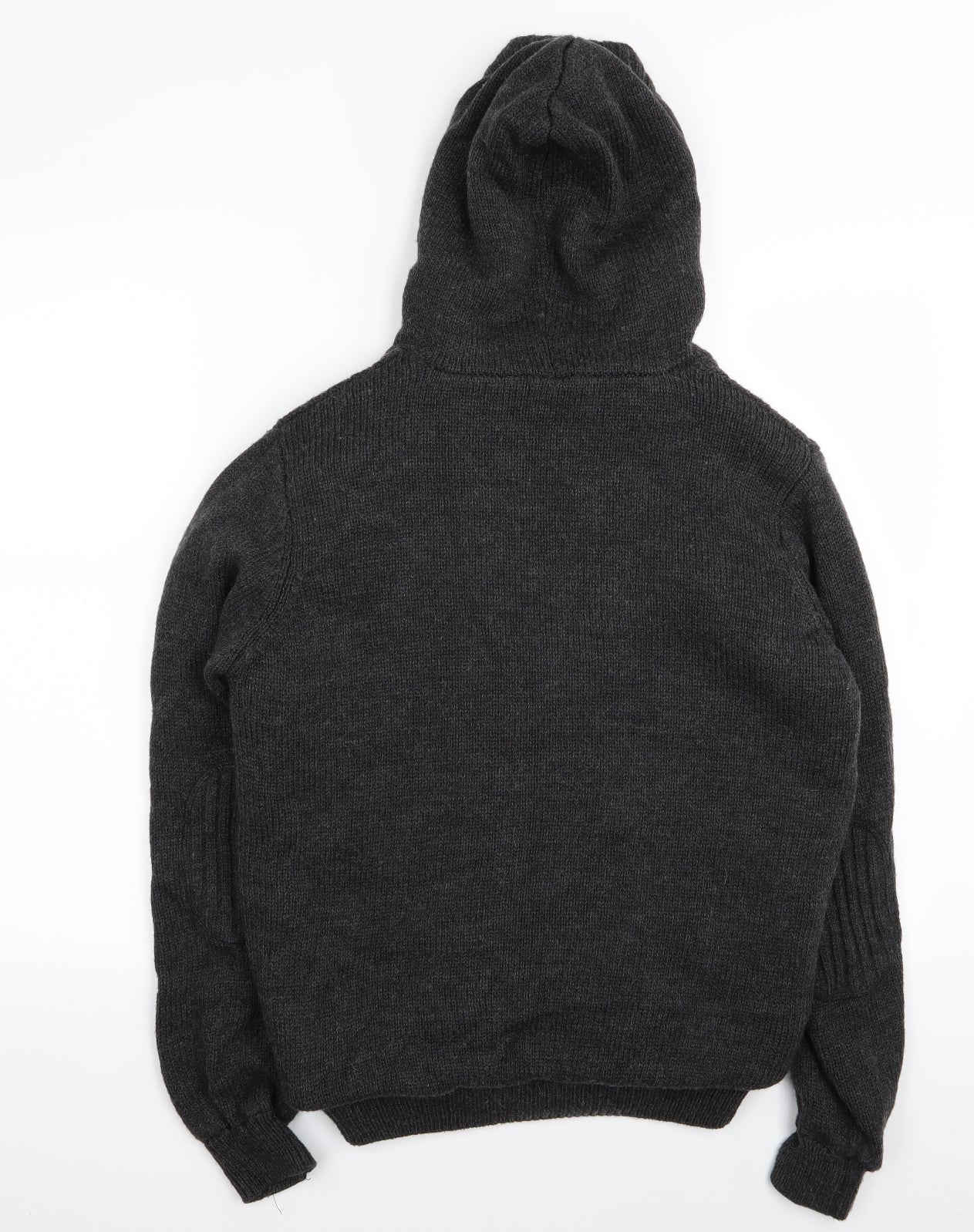 threadable Mens Grey   Full Zip Jumper Size S