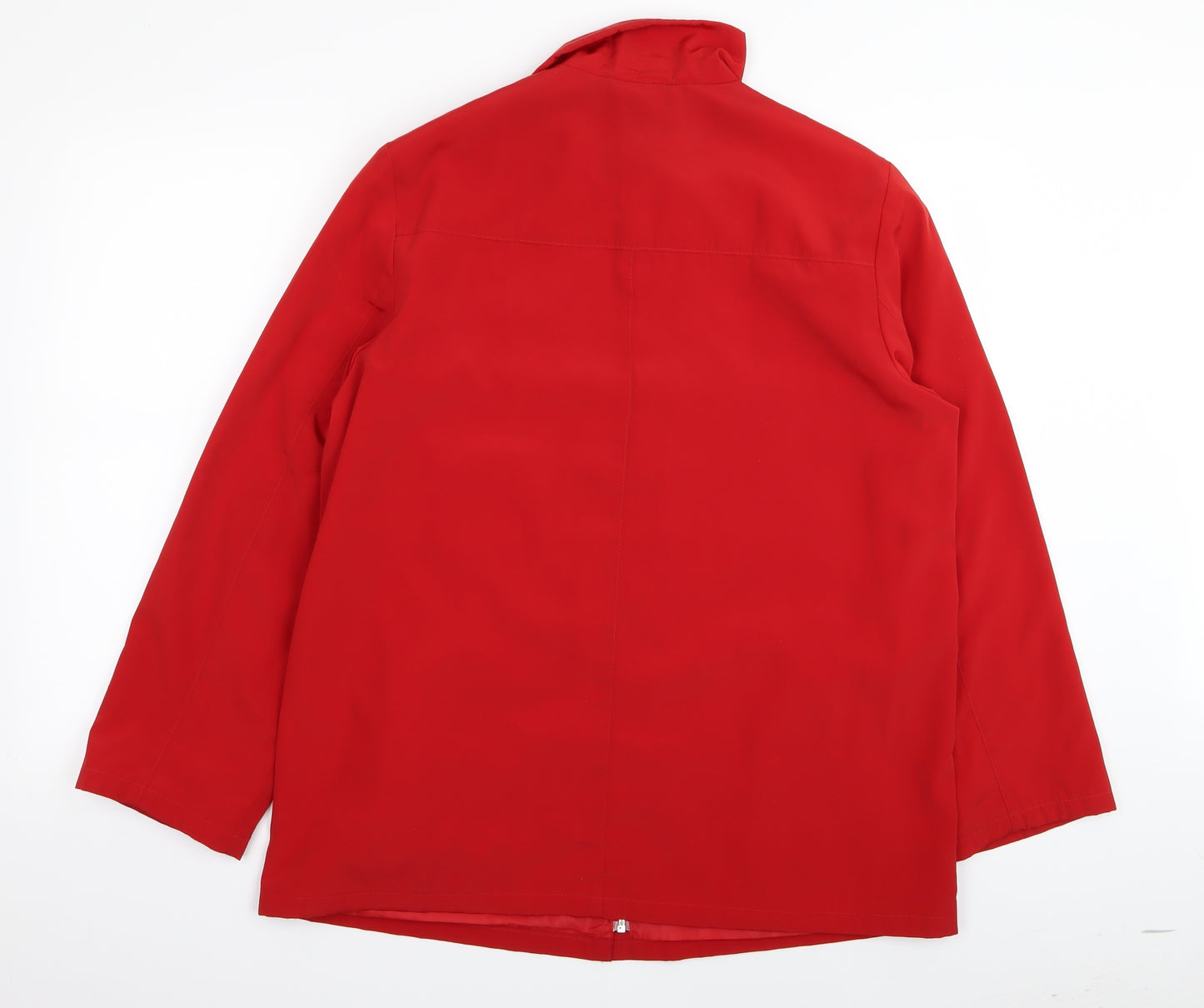 M&S Womens Red   Jacket Coat Size 16