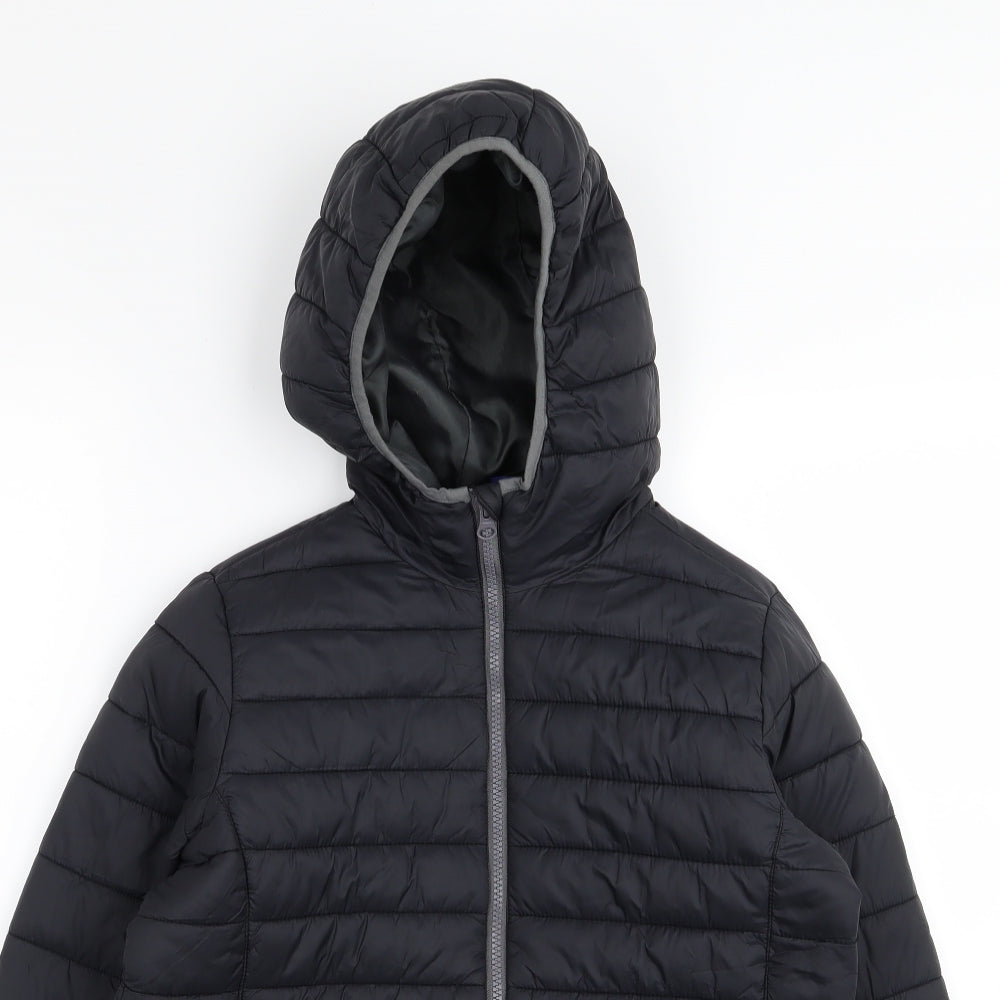 pepperts Boys Black   Basic Coat Coat Size 13-14 Years