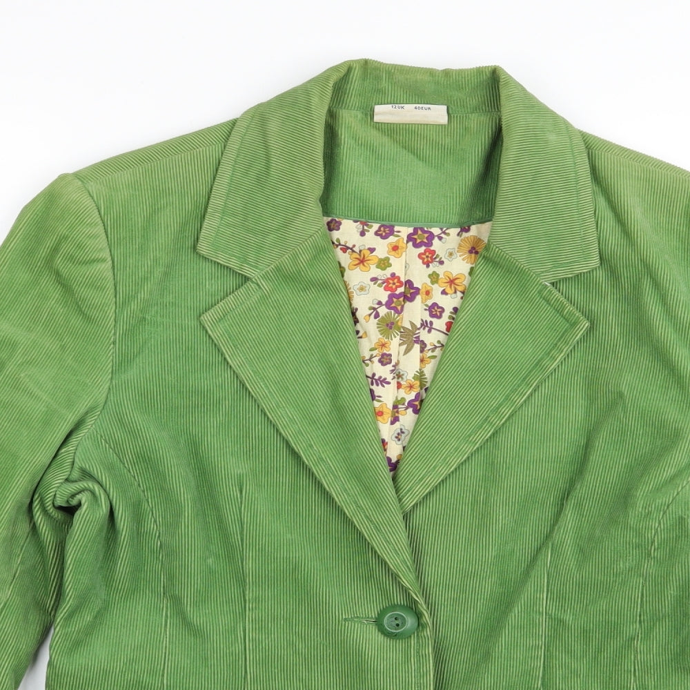 Primark Womens Green   Jacket Blazer Size 12
