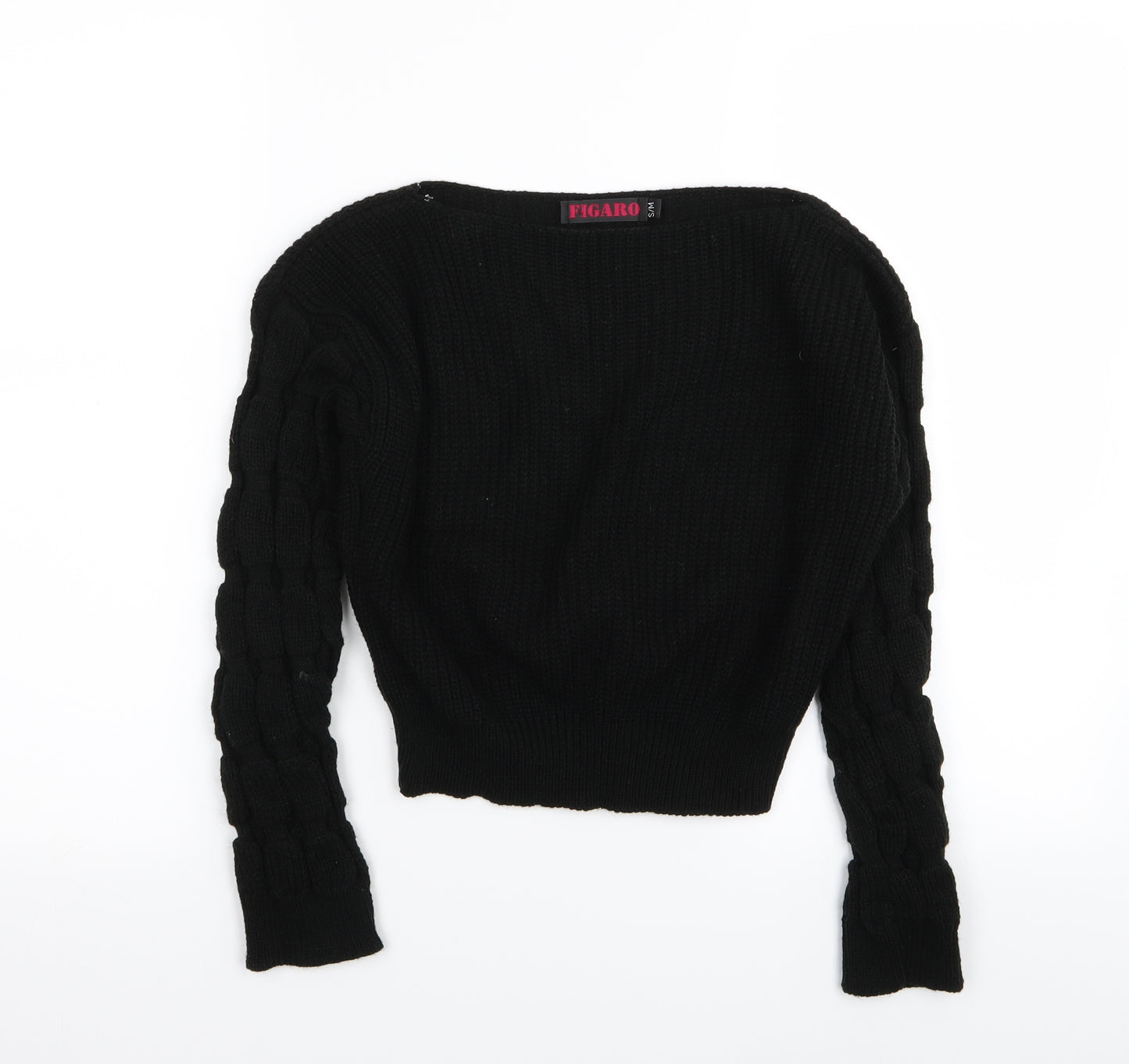 figaro Womens Black   Pullover Jumper Size S