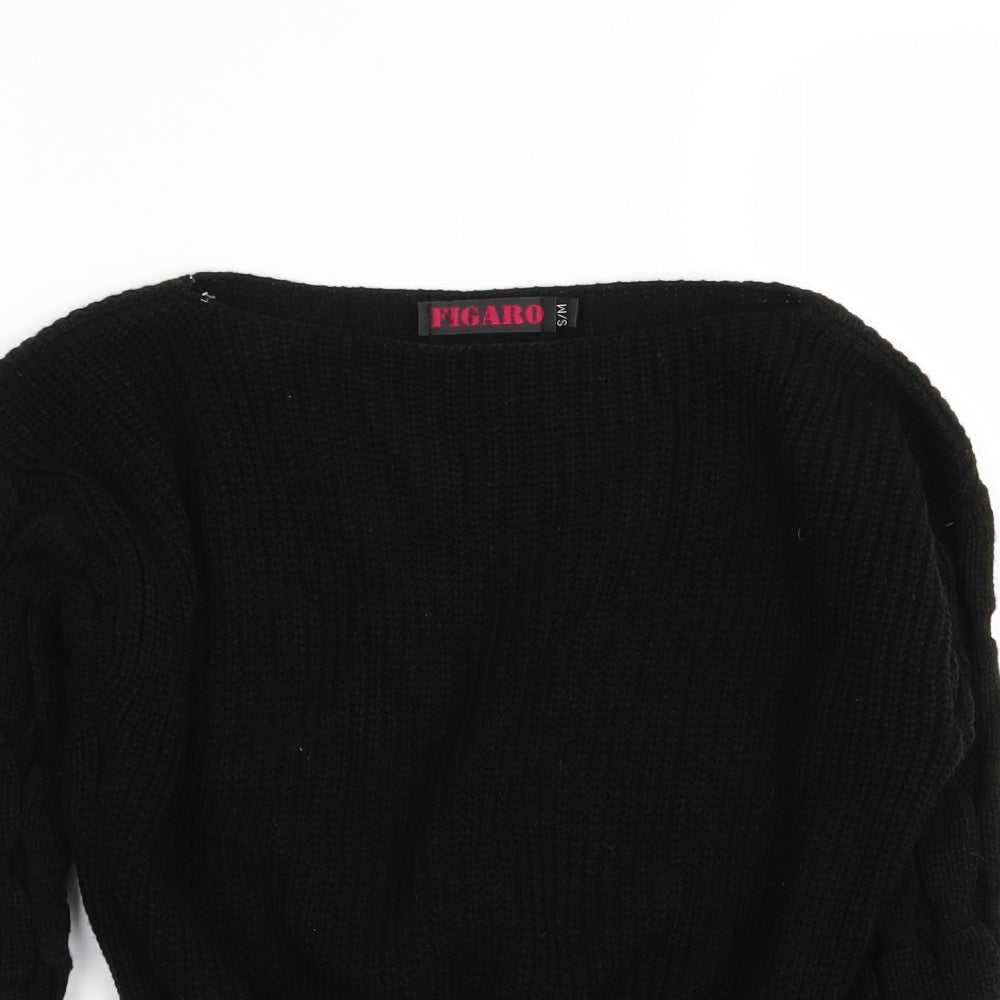 figaro Womens Black   Pullover Jumper Size S