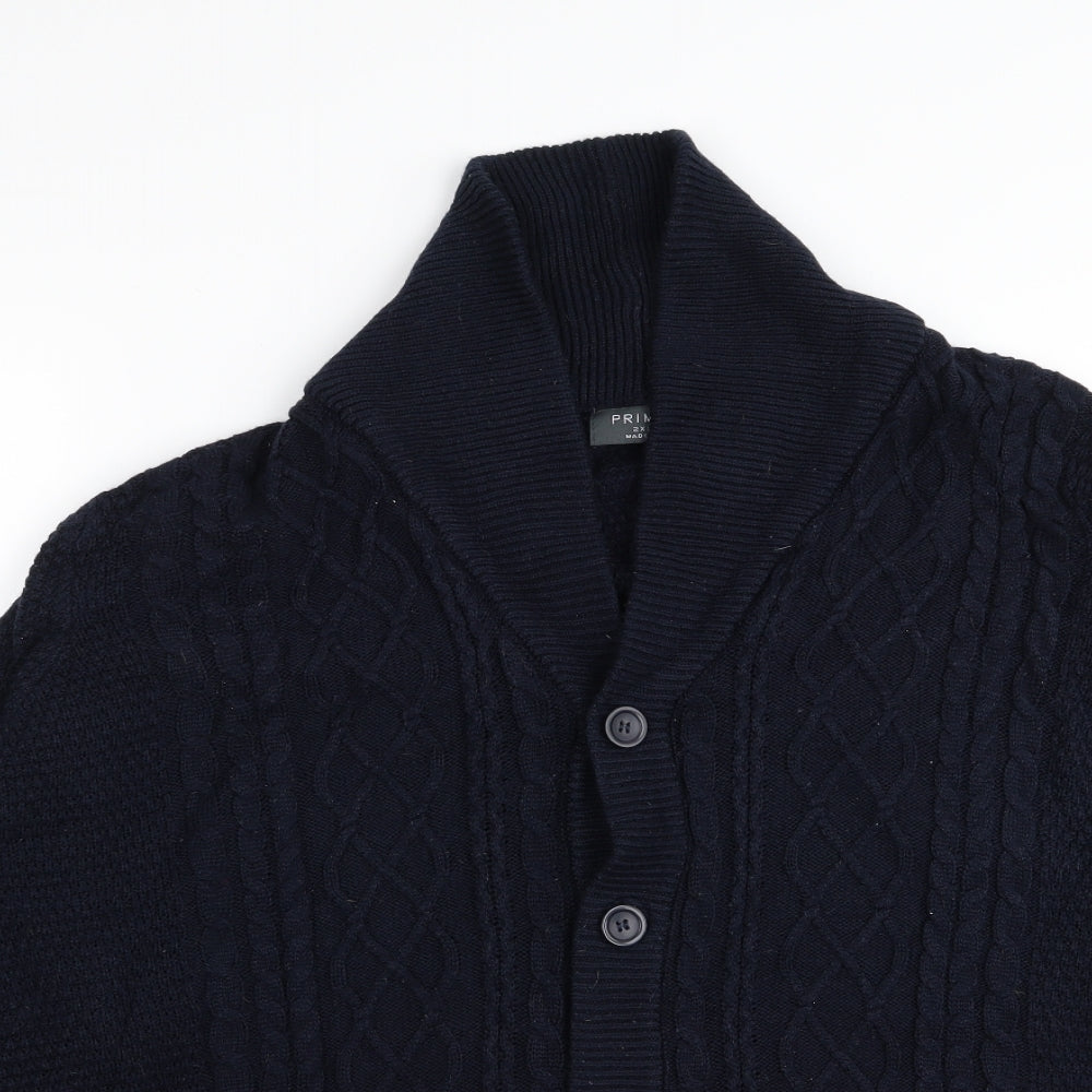 Primark Mens Blue   Cardigan Jumper Size 2XL