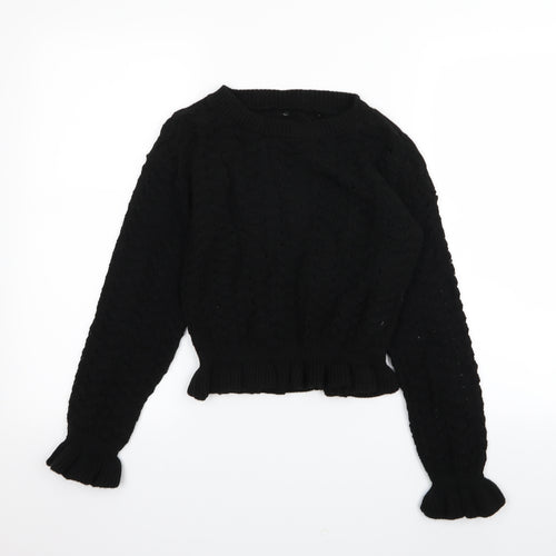 Preworn Womens Black   Pullover Jumper Size M