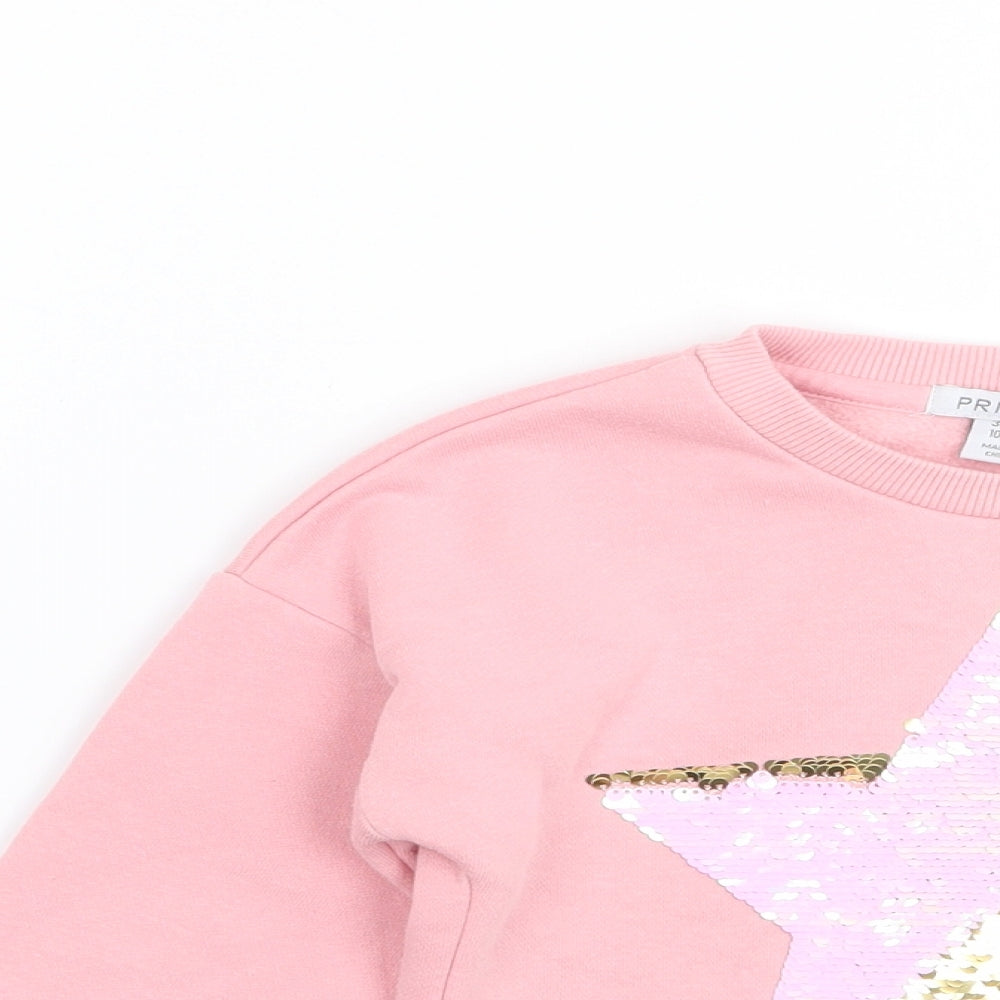 Primark Girls Multicoloured   Pullover Jumper Size 3-4 Years  - sequin