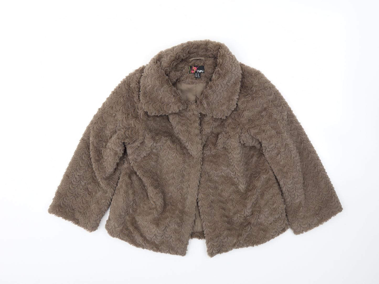 Yumi  Womens Brown   Cardigan Jumper Size 10