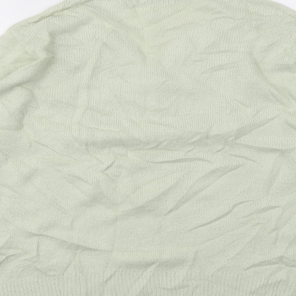 Damart Womens Green Floral  Pullover Jumper Size 14