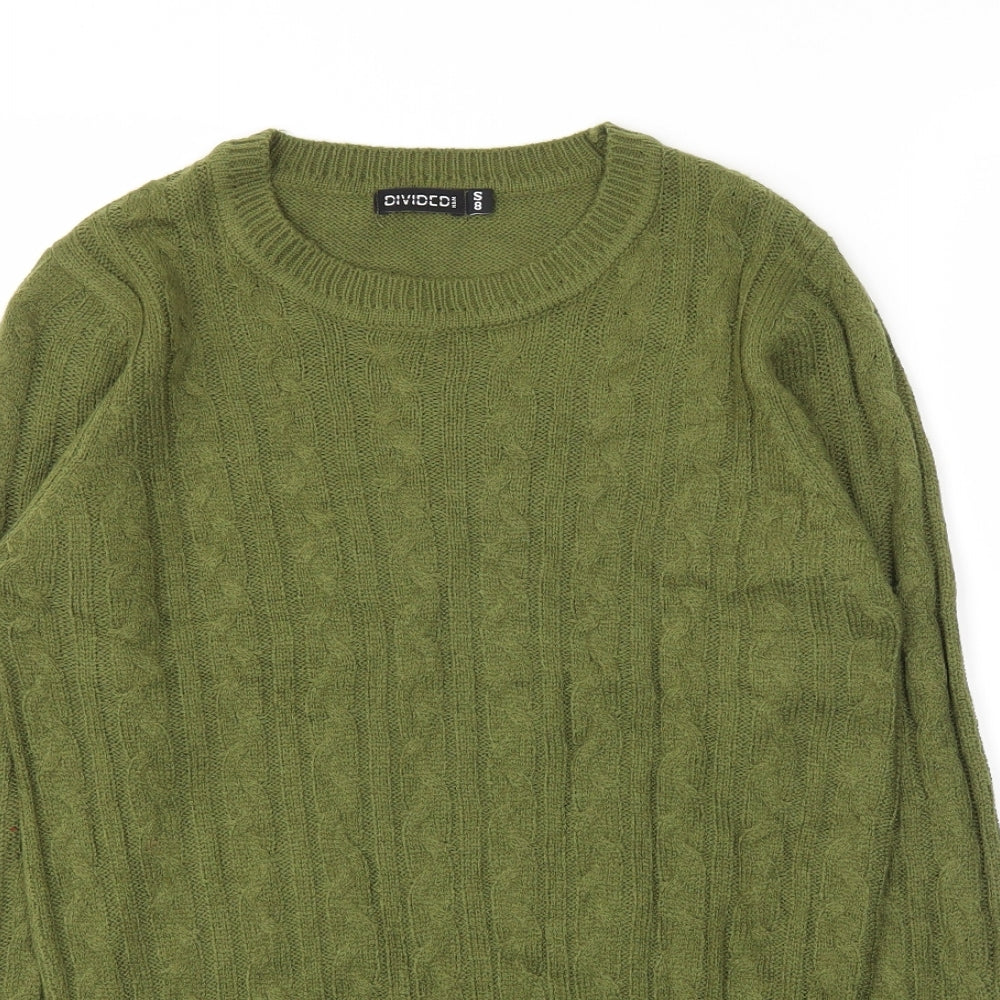 H&M Womens Green   Pullover Sweatshirt Size S