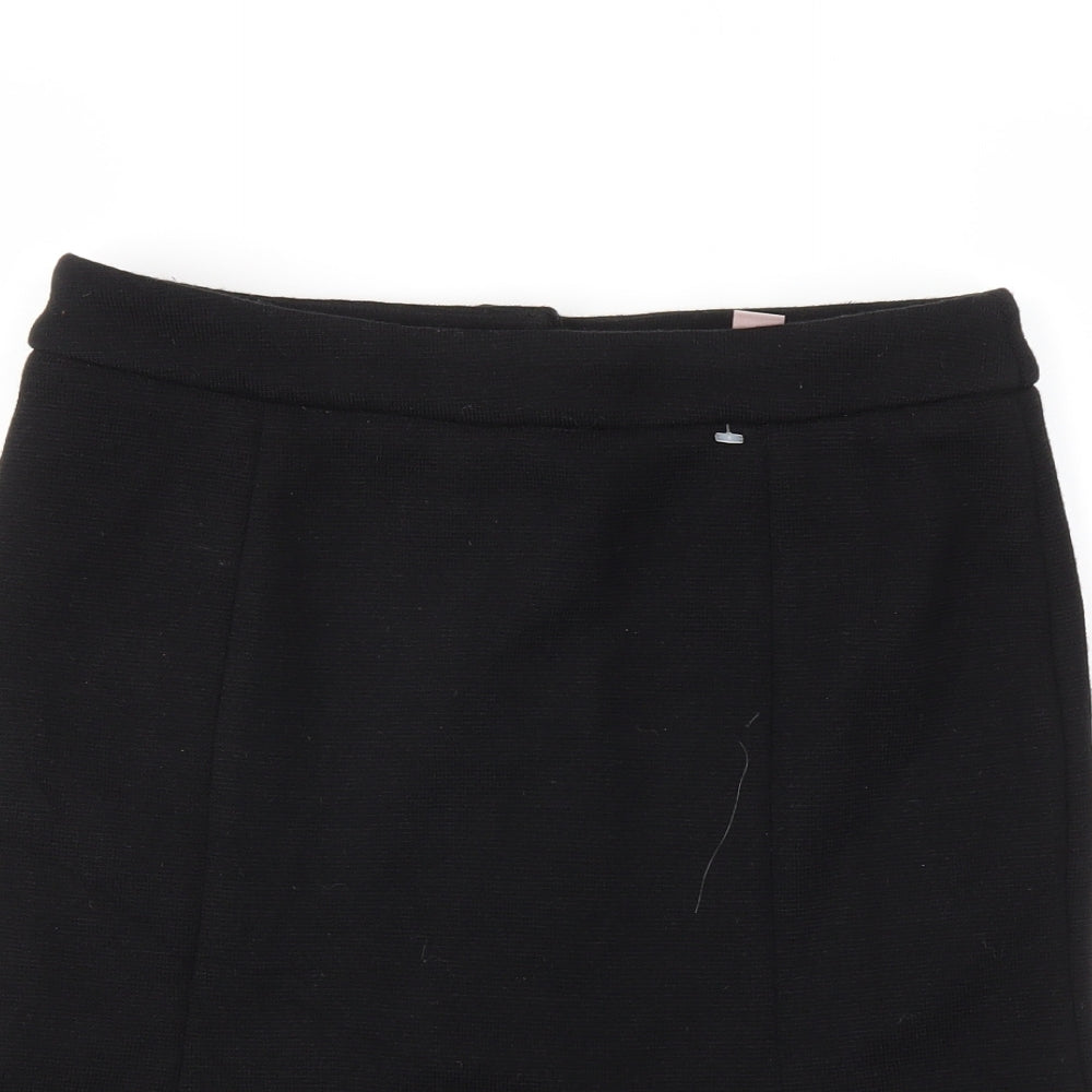 H&M Womens Black   A-Line Skirt Size 6