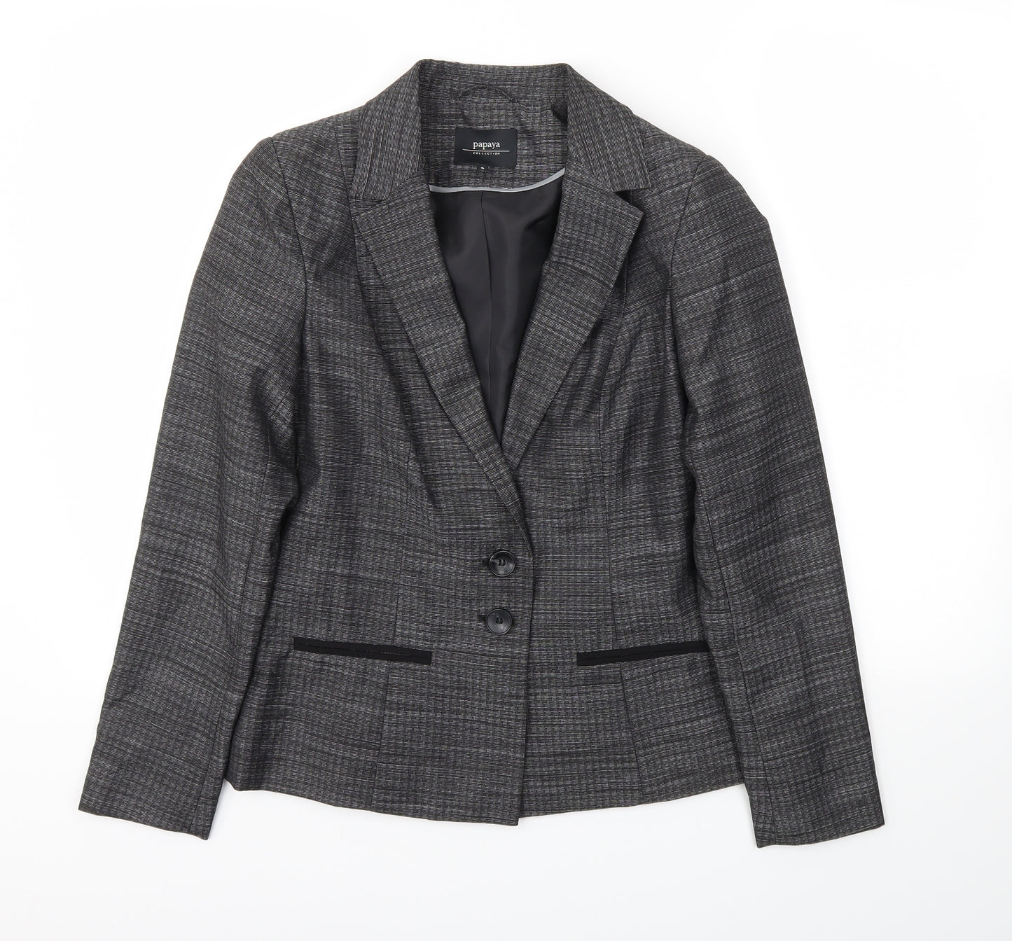 Papaya Womens Grey   Jacket Blazer Size 8