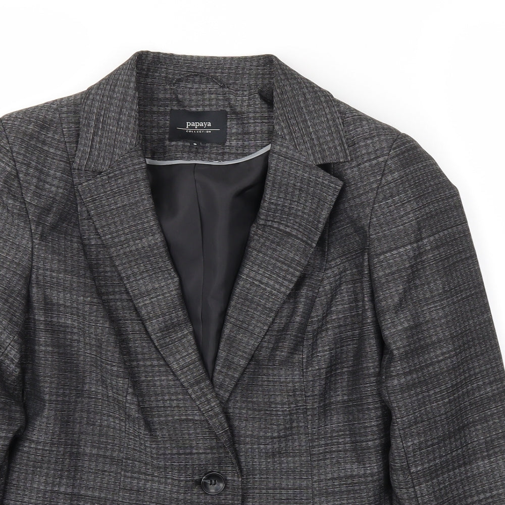 Papaya Womens Grey   Jacket Blazer Size 8