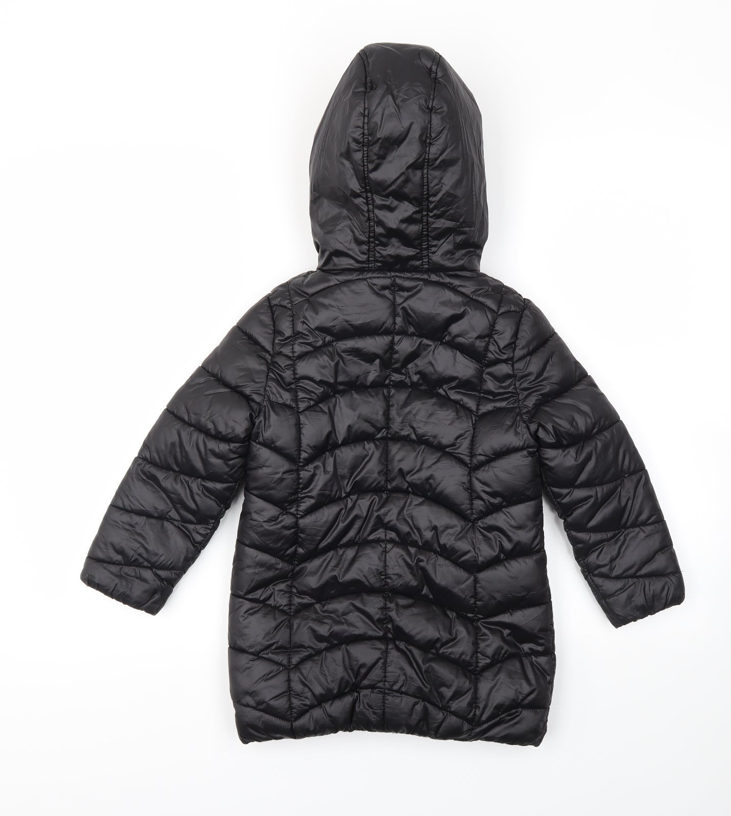 Blue Zoo Girls Black   Basic Coat Coat Size 5-6 Years