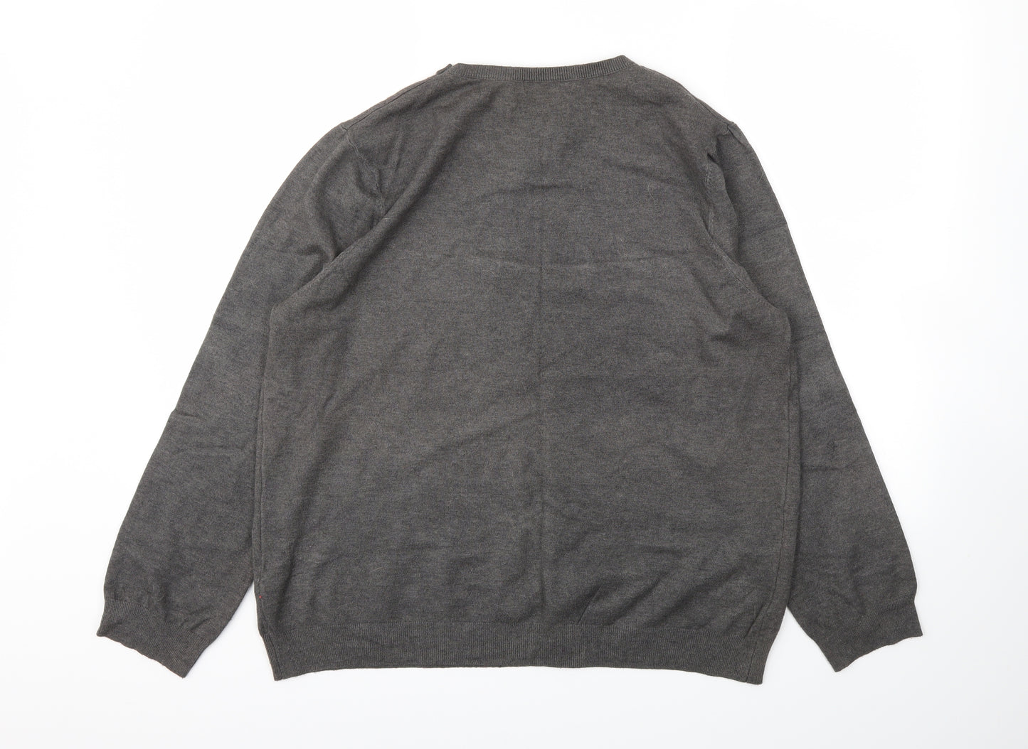 Peacocks Womens Grey Floral  Pullover Jumper Size 22