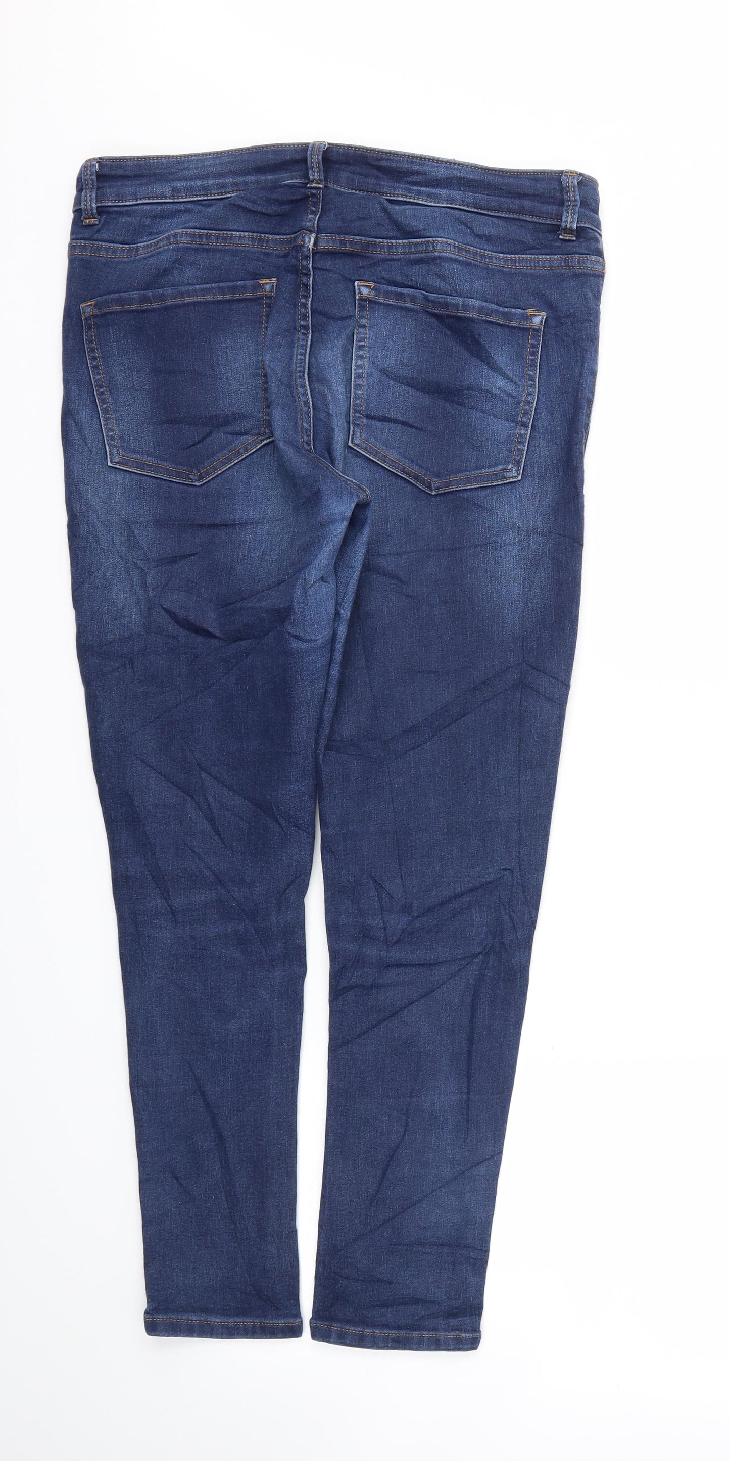 M&S Womens Blue   Skinny Jeans Size 12 L26 in