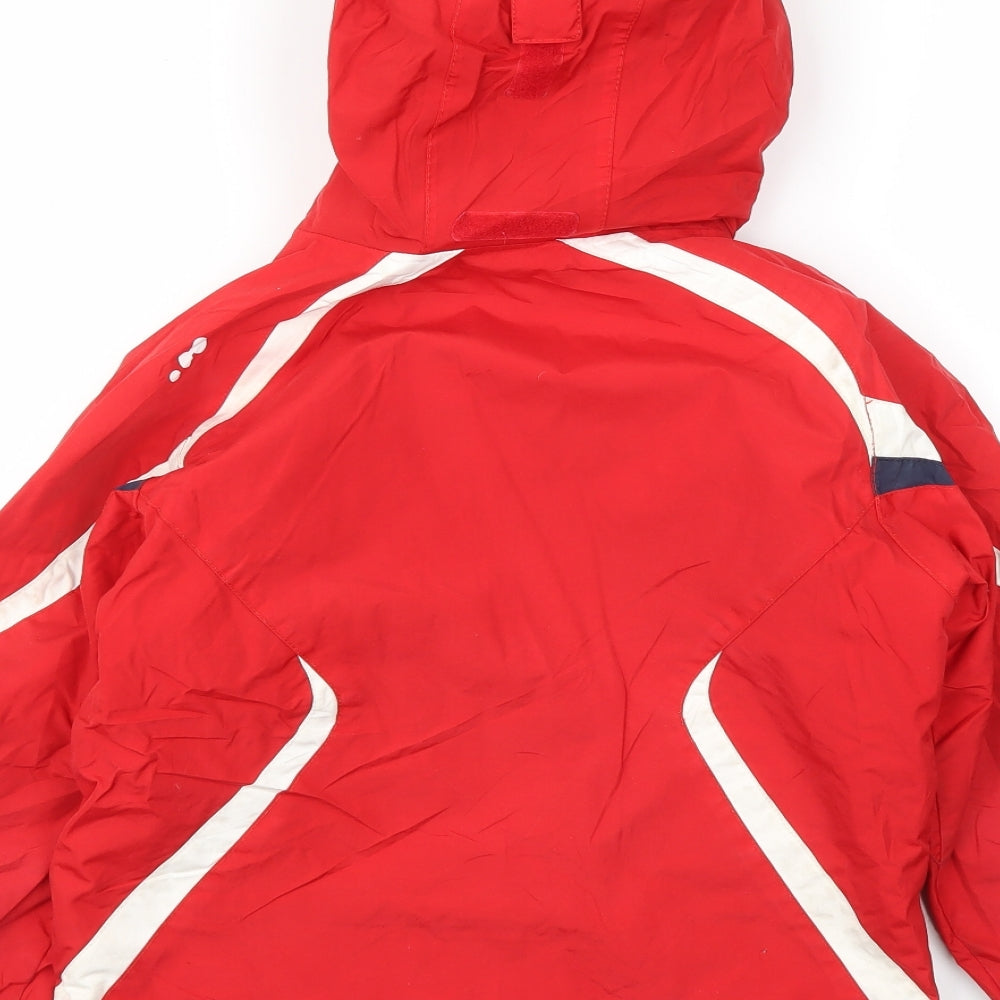 Wedze Boys Red   Basic Coat Coat Size 7-8 Years