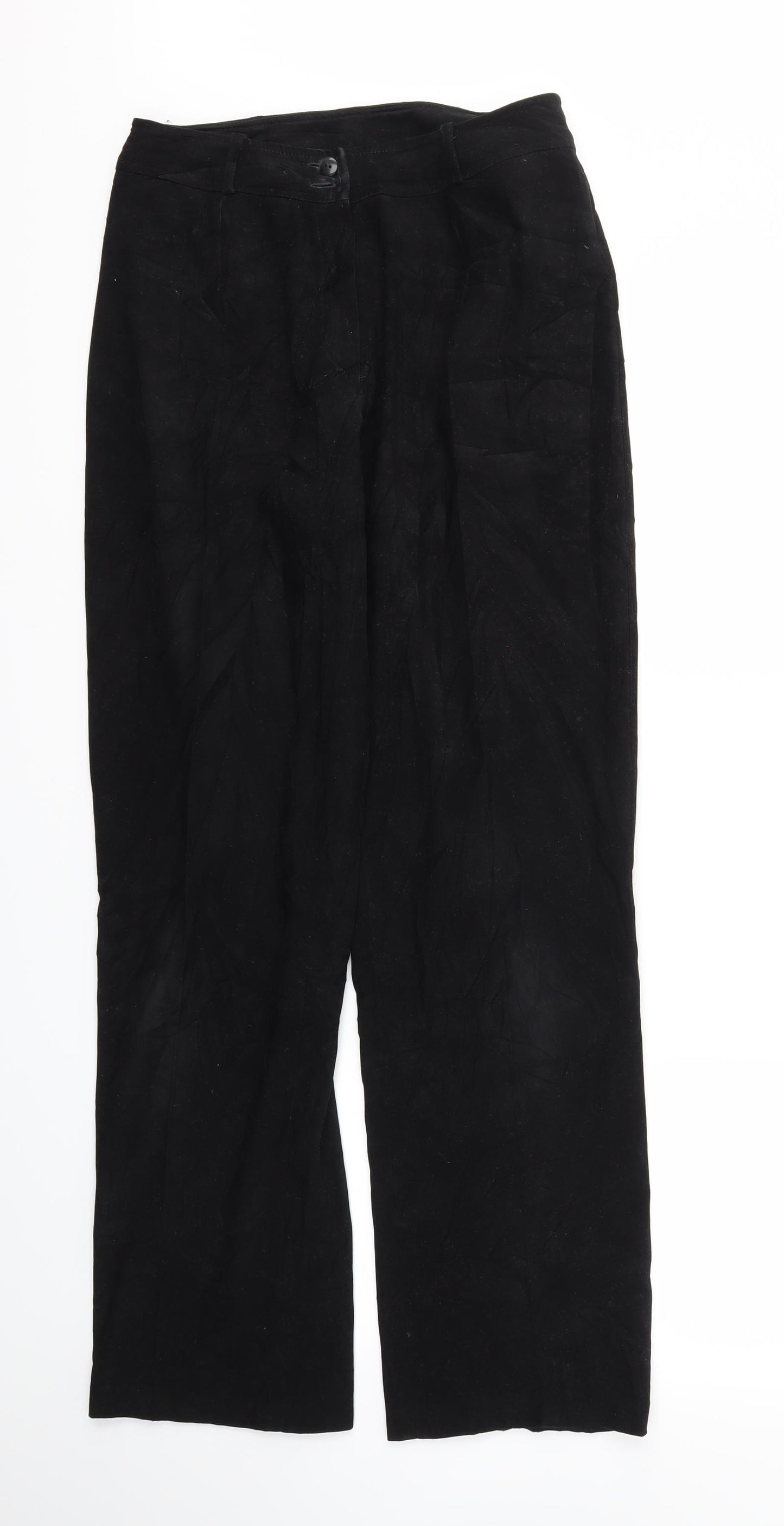 Preworn Womens Black   Trousers  Size 30 in L28 in