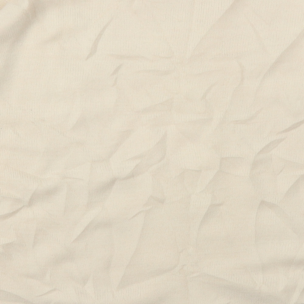 Honor Milburn Womens Beige Floral  Basic T-Shirt Size XL