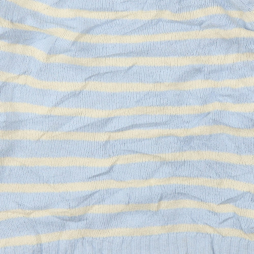 Fat Face Womens Blue Striped  Pullover Jumper Size 12