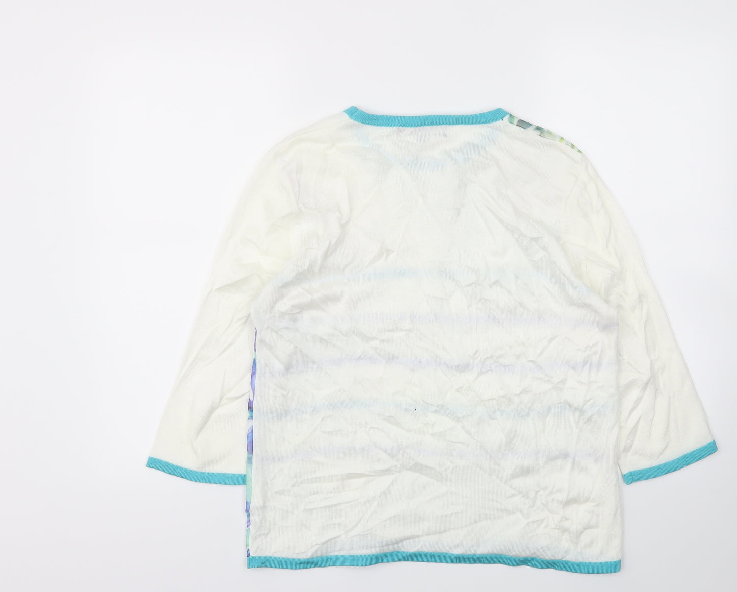 Autonomy Womens Multicoloured Floral  Basic T-Shirt Size L