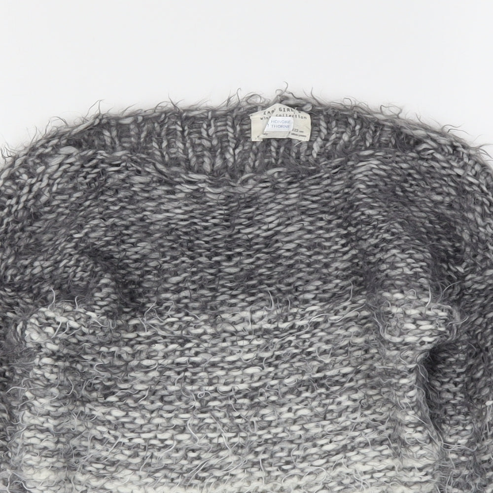 Zara Girls Grey   Pullover Sweatshirt Size 7 Years