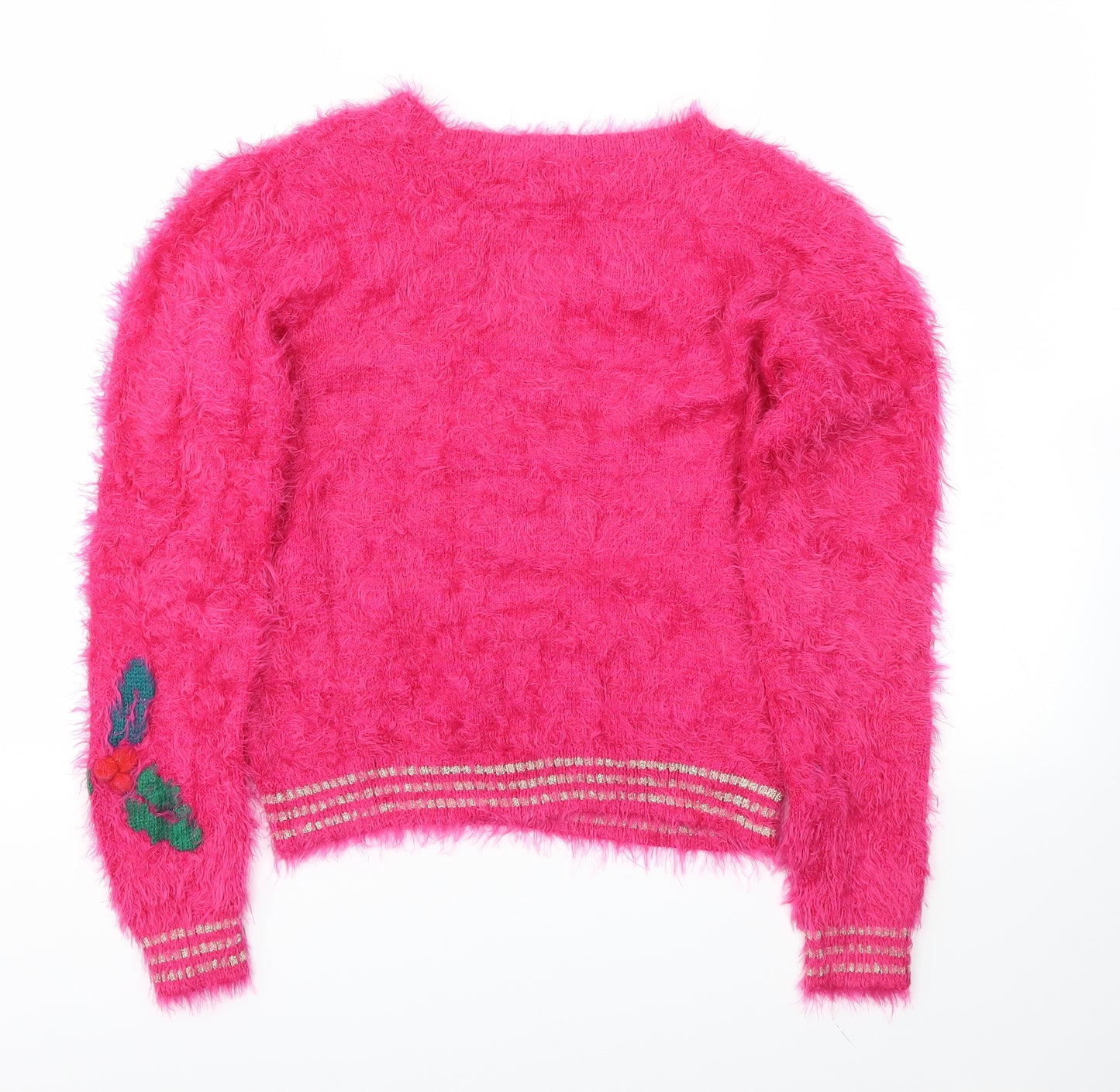 M&S Girls Pink   Pullover Sweatshirt Size 10-11 Years